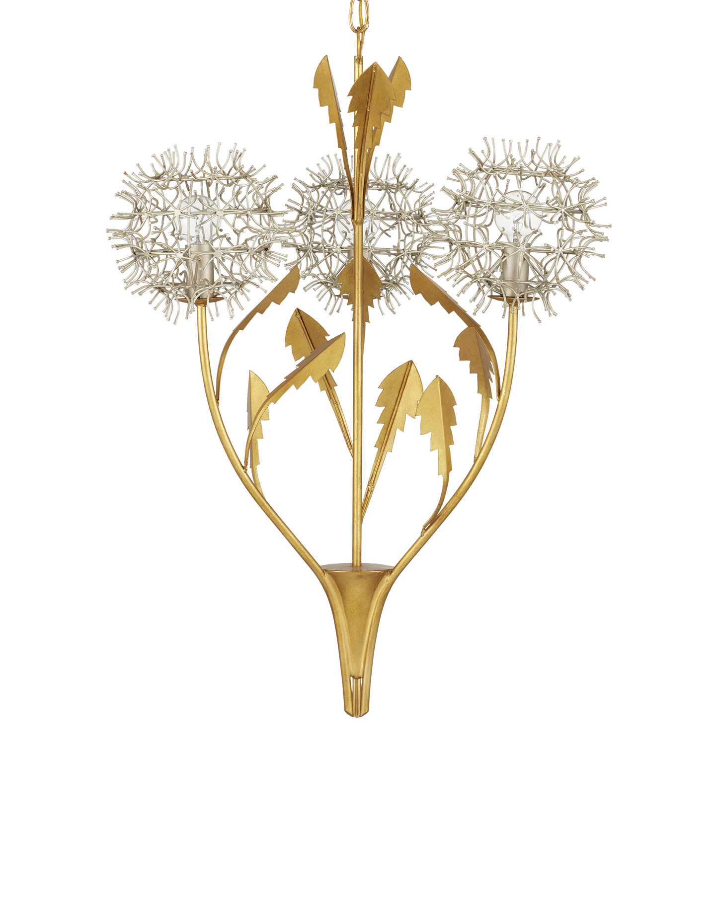 Dandelion Silver & Gold Pendant.