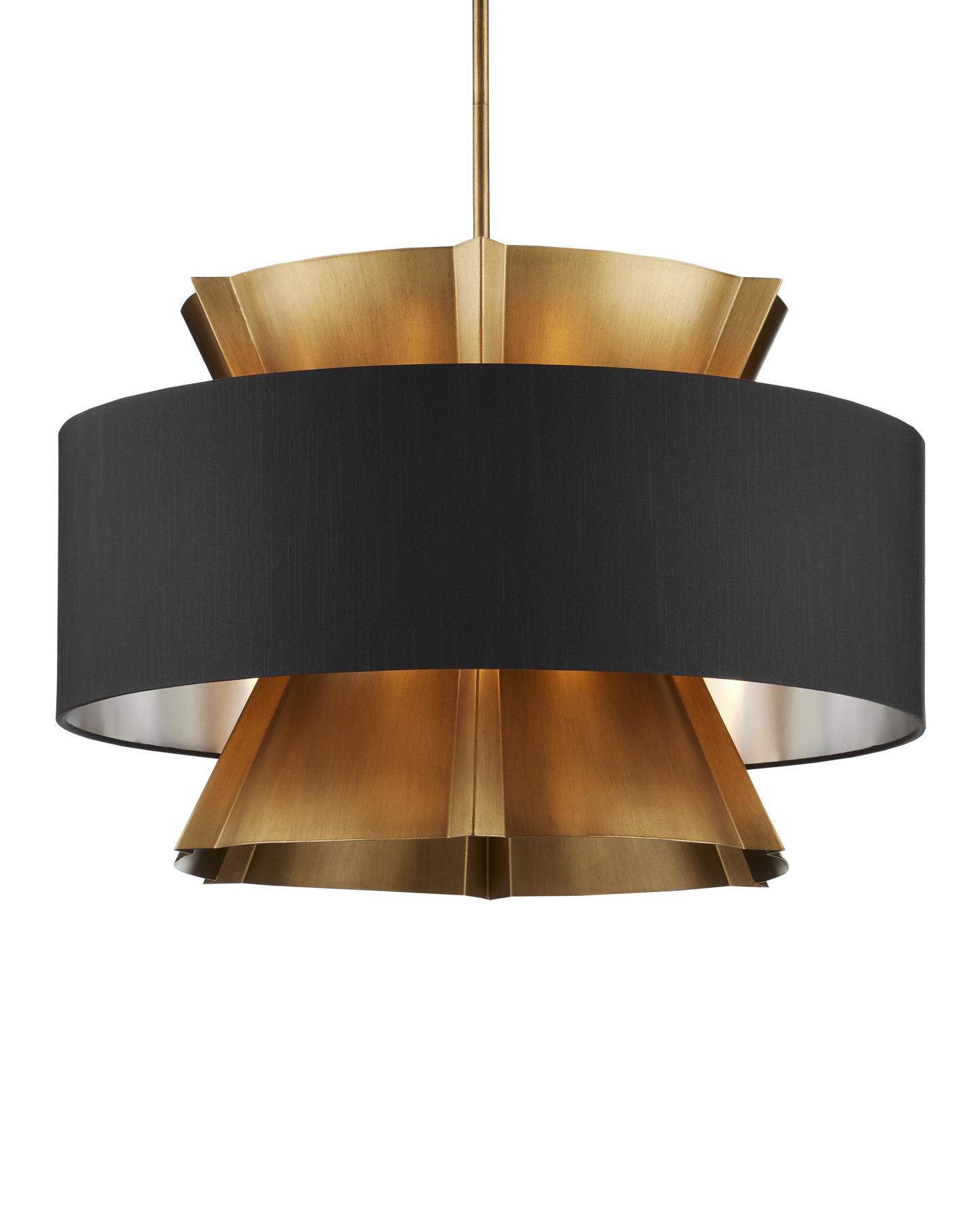 Oxenwood Brass & Black Chandelier.