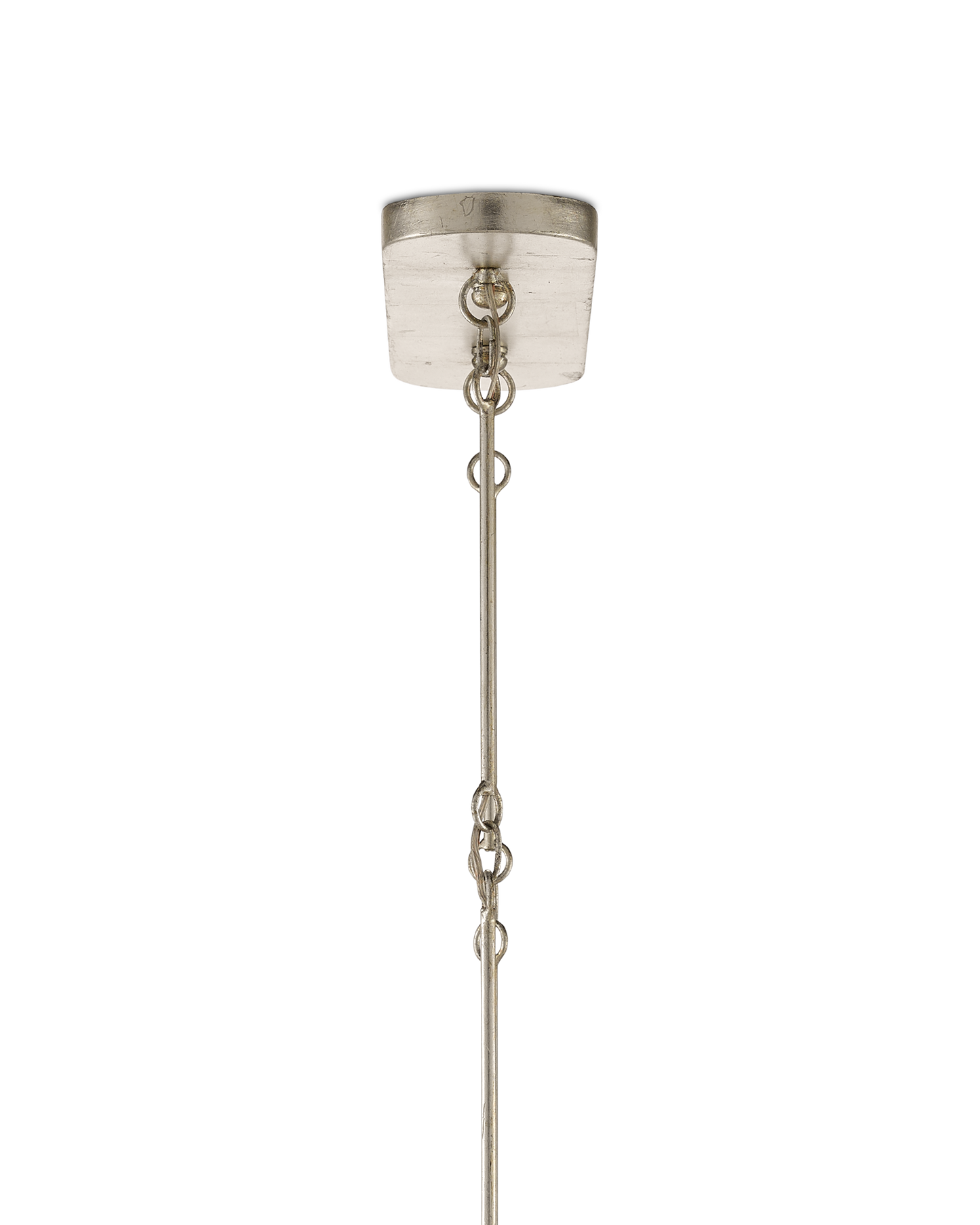 Grand Lotus Oval Silver Chandelier.