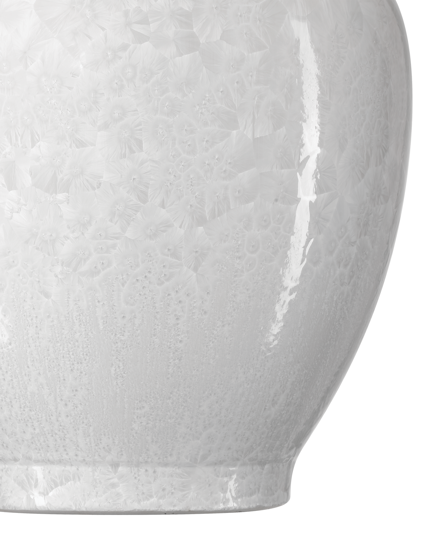 Crystalline White Vase.
