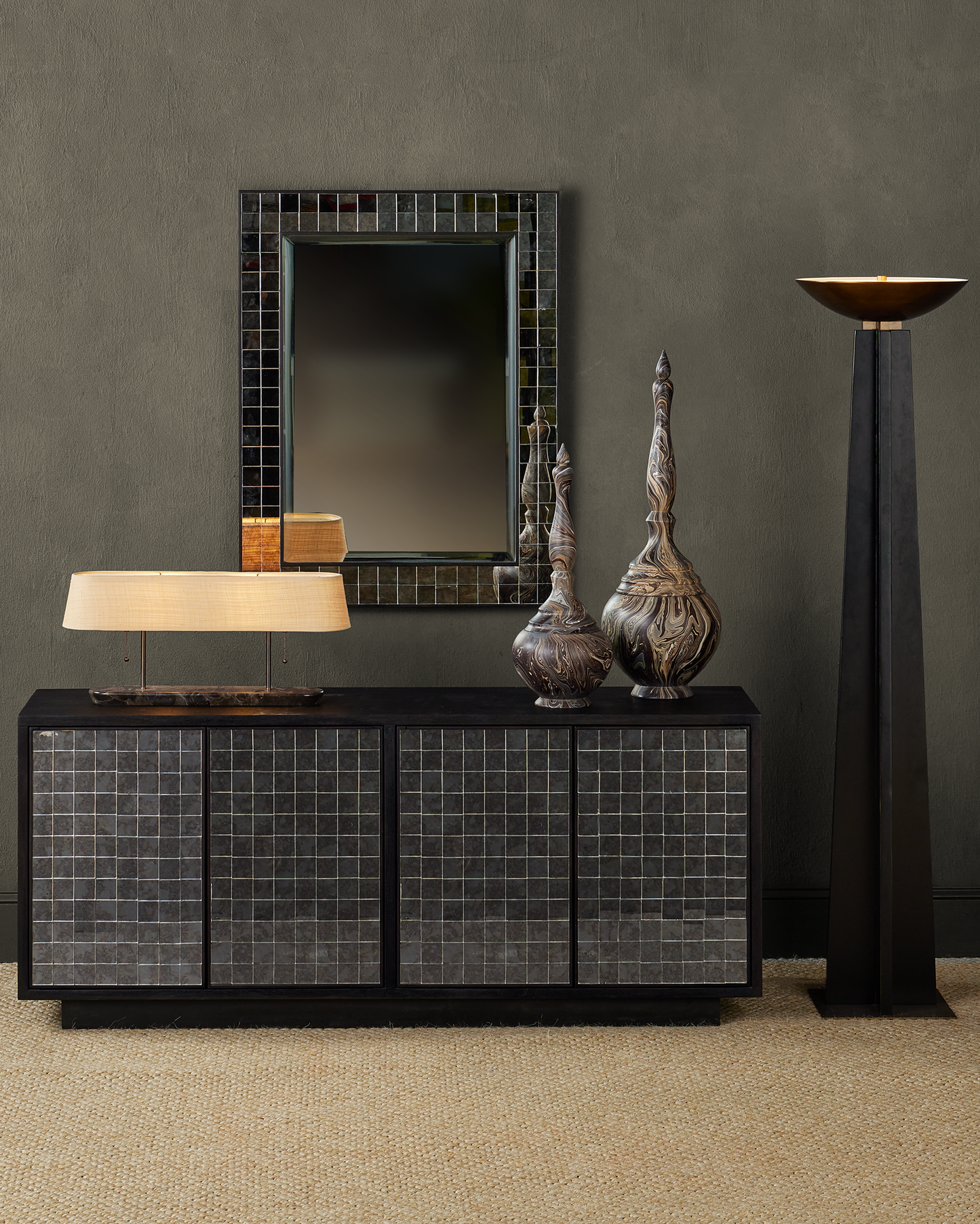 Calyx Torchiere Floor Lamp.