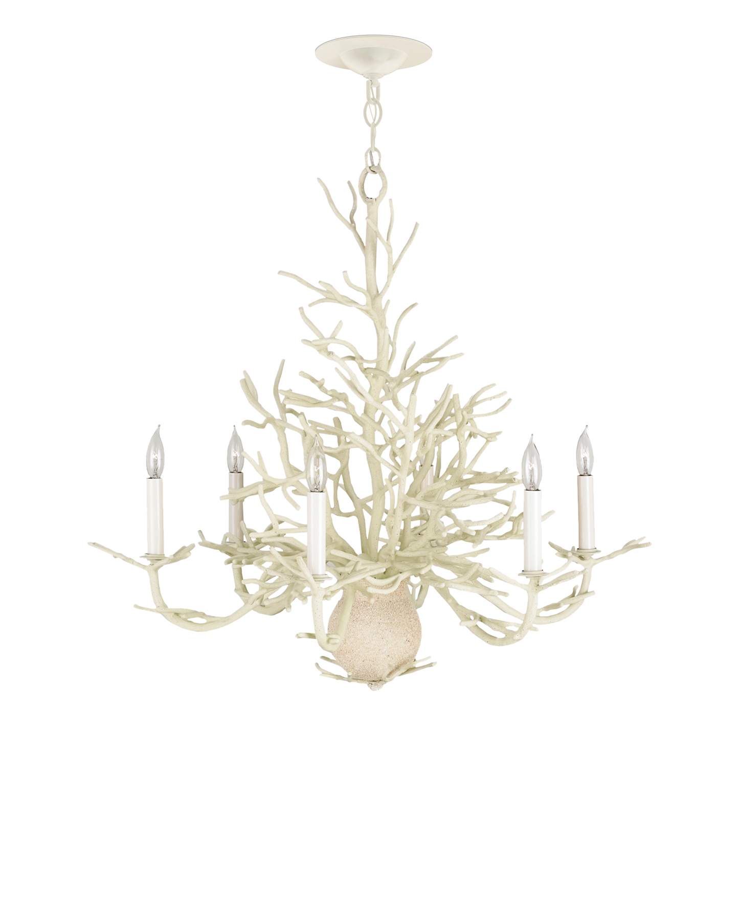 Seaward Small White Chandelier.