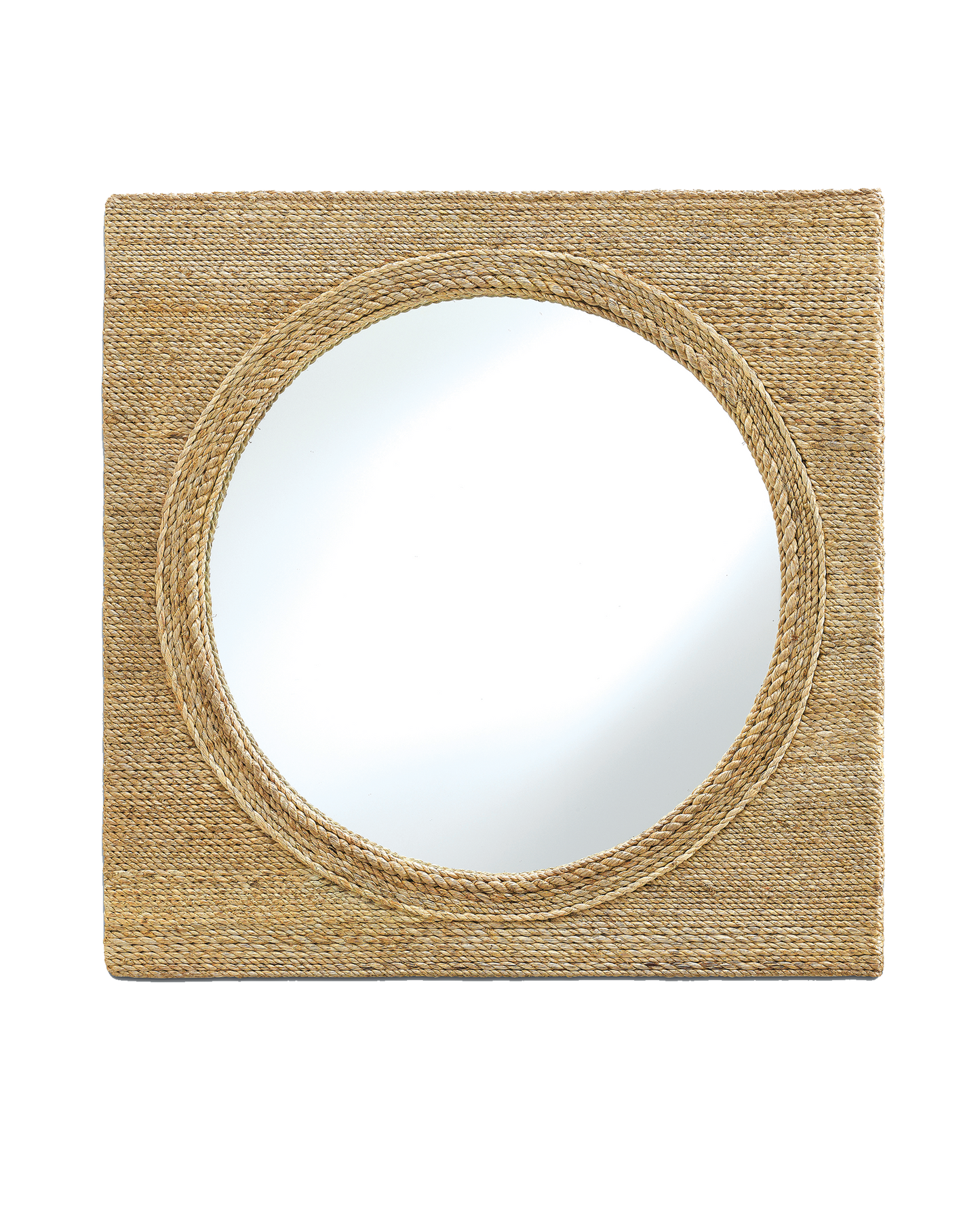 Tisbury Small Square Rope Mirror.