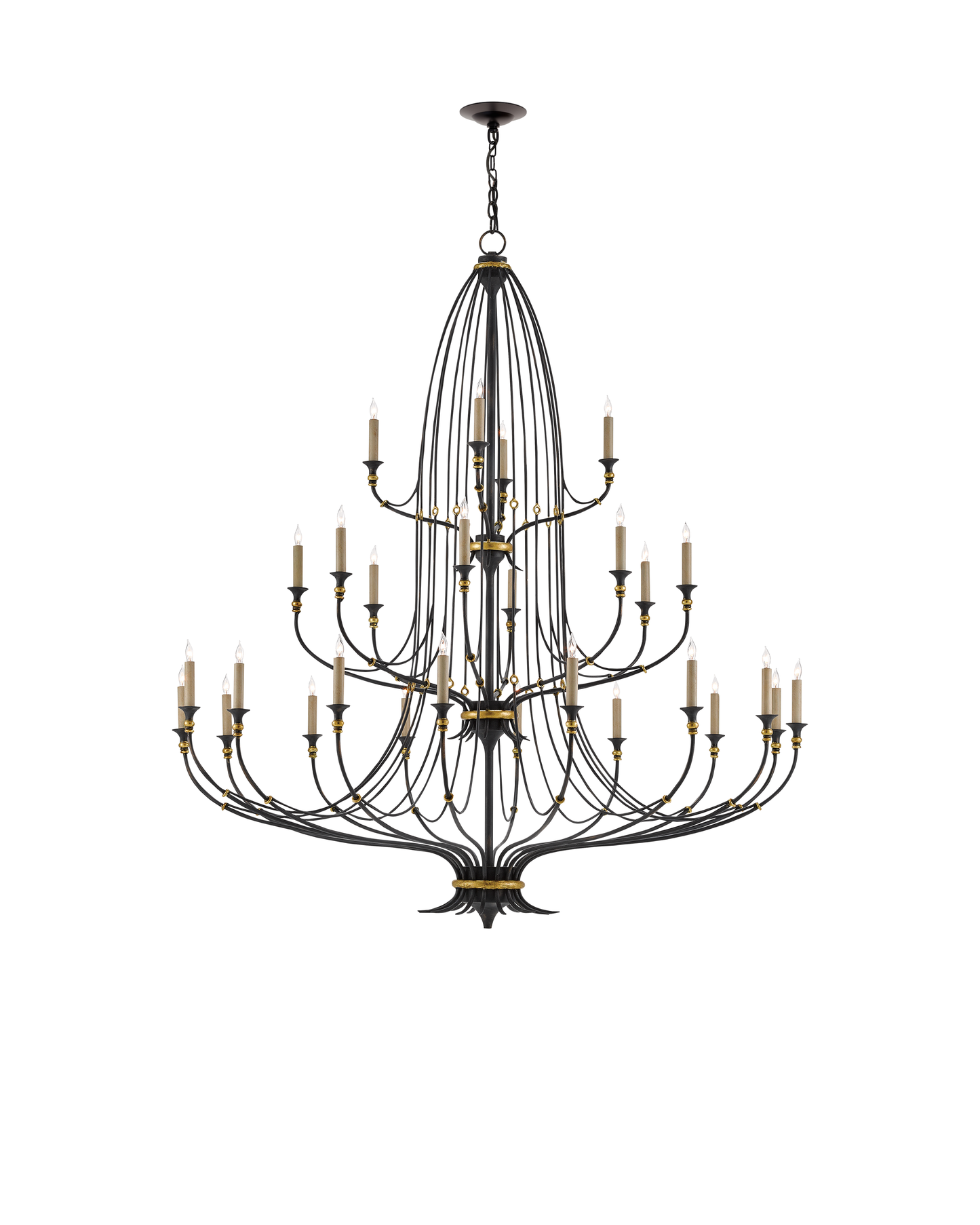 Folgate Grande Black Chandelier.