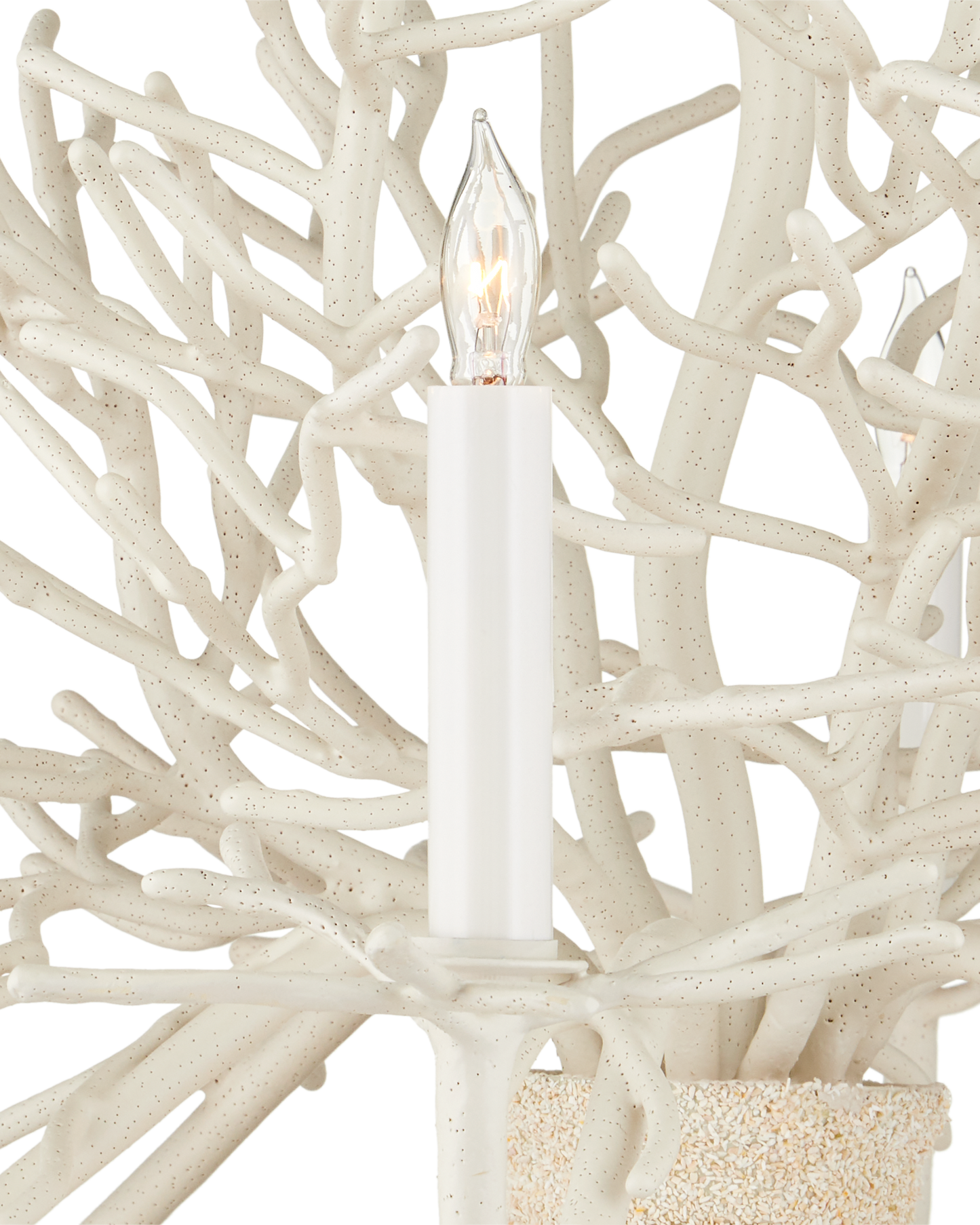 Seaward Small White Chandelier.