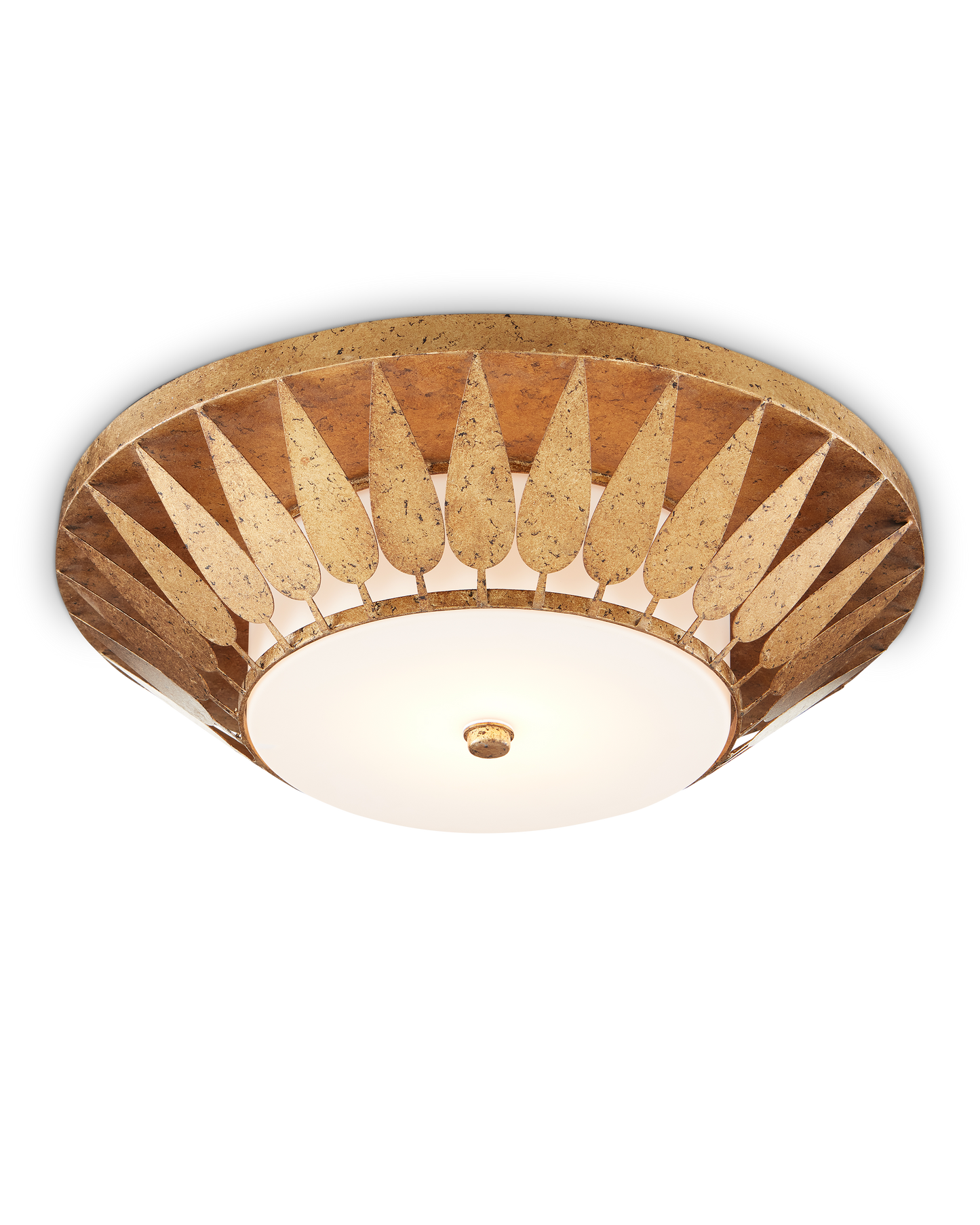 Floris Gold Flush Mount.