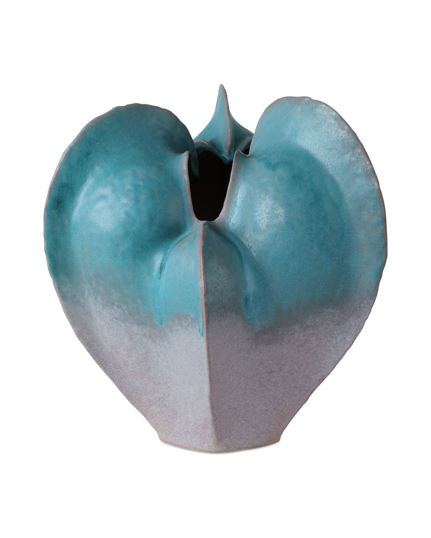 Free-Form Blue Vase.