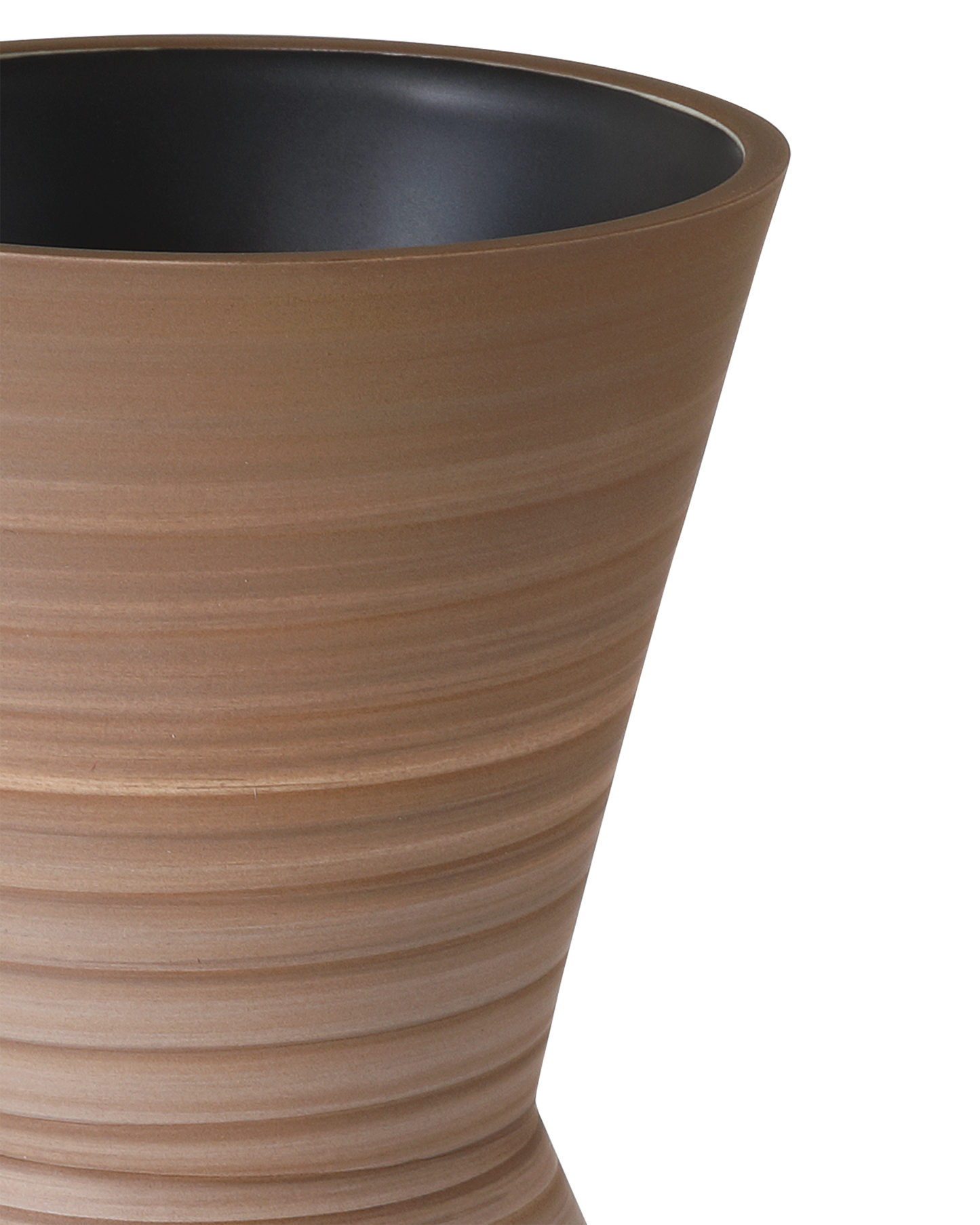 Happy 80's Brown & Pale Blue Vase Set of 2.