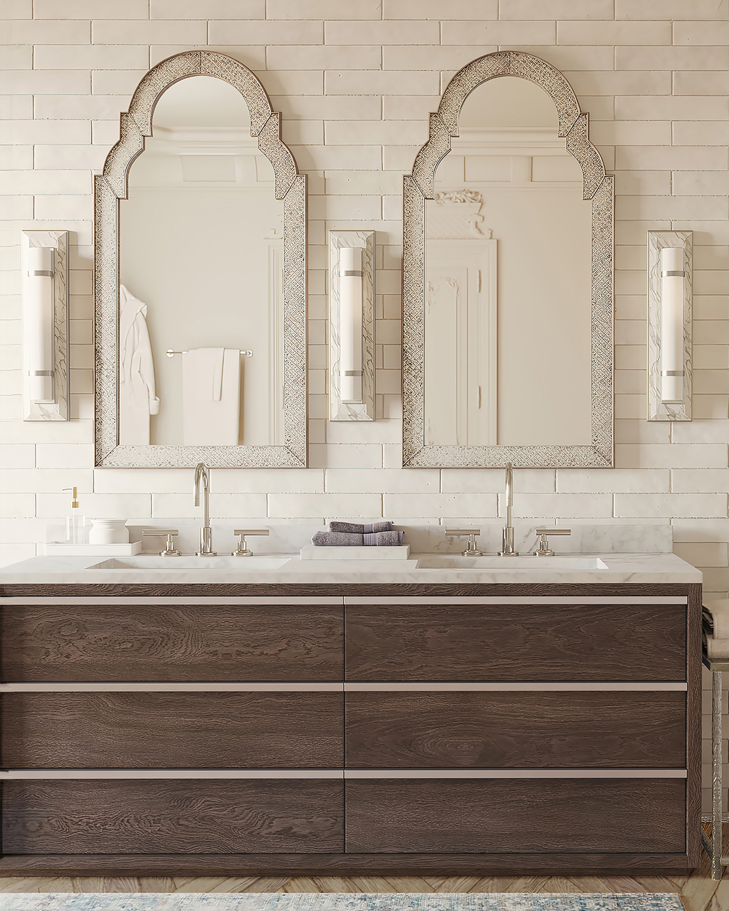 Bruneau Nickel Wall Sconce.