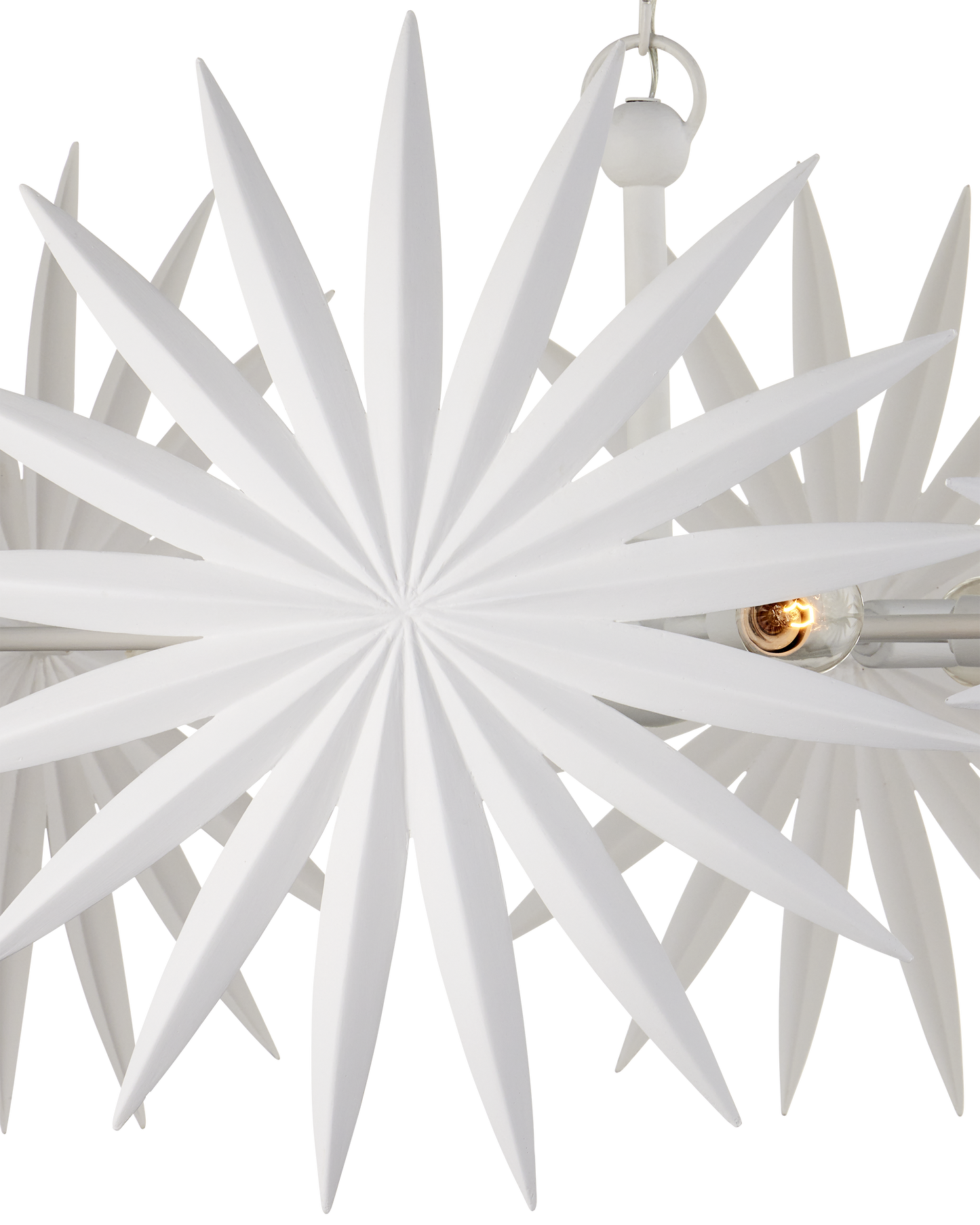 Bismarkia Small White Chandelier.