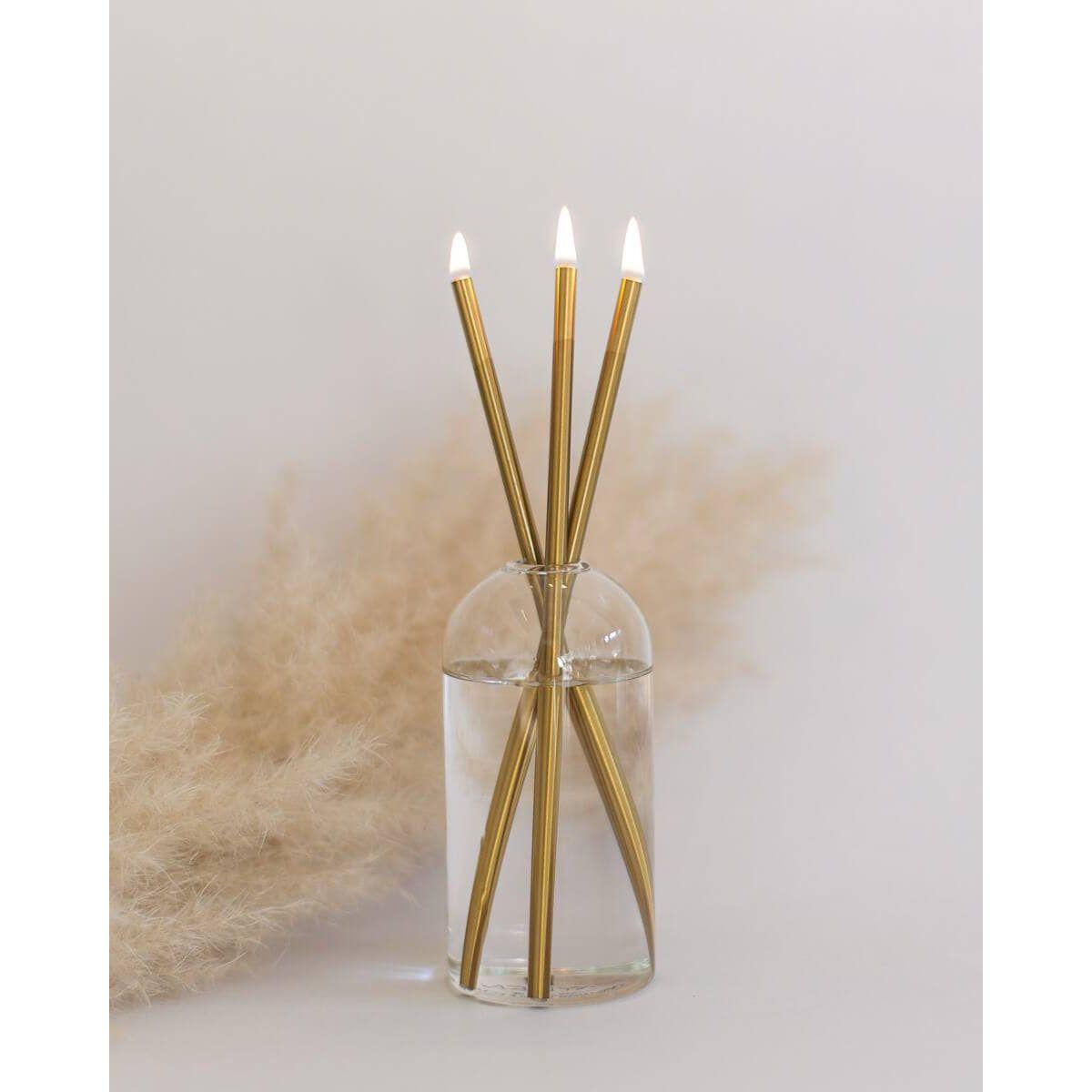 Gold Everlasting Candle – Reusable Steel Candles.