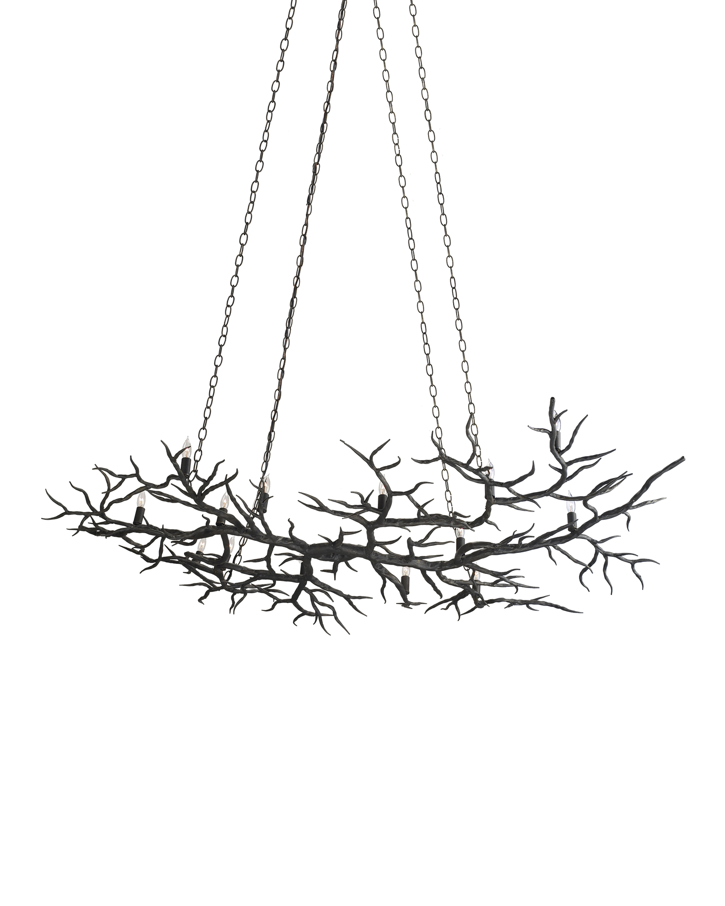 Rainforest Large Bronze Chandelier.