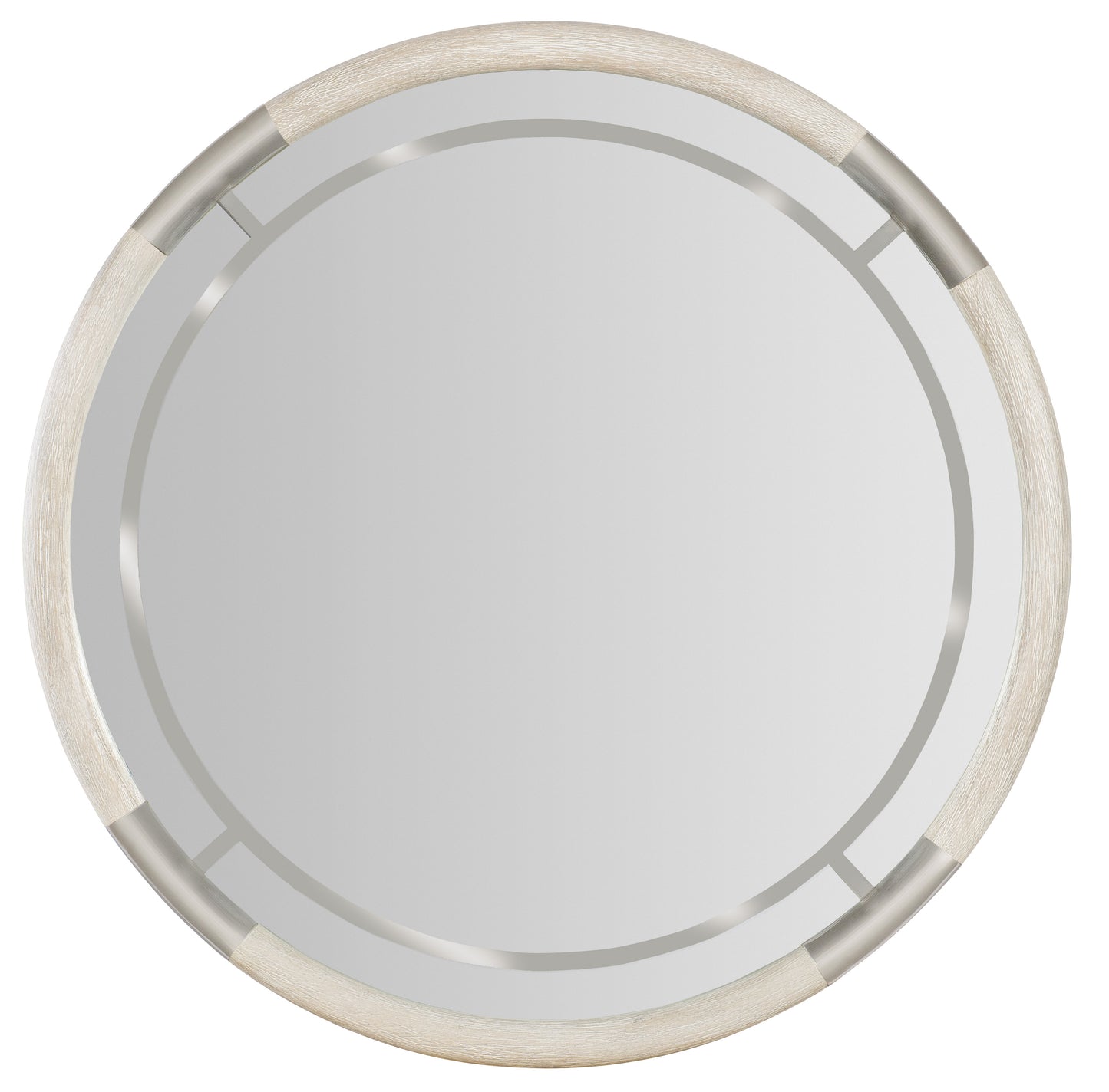 Modern Mood Round Mirror - Diamond Finish.