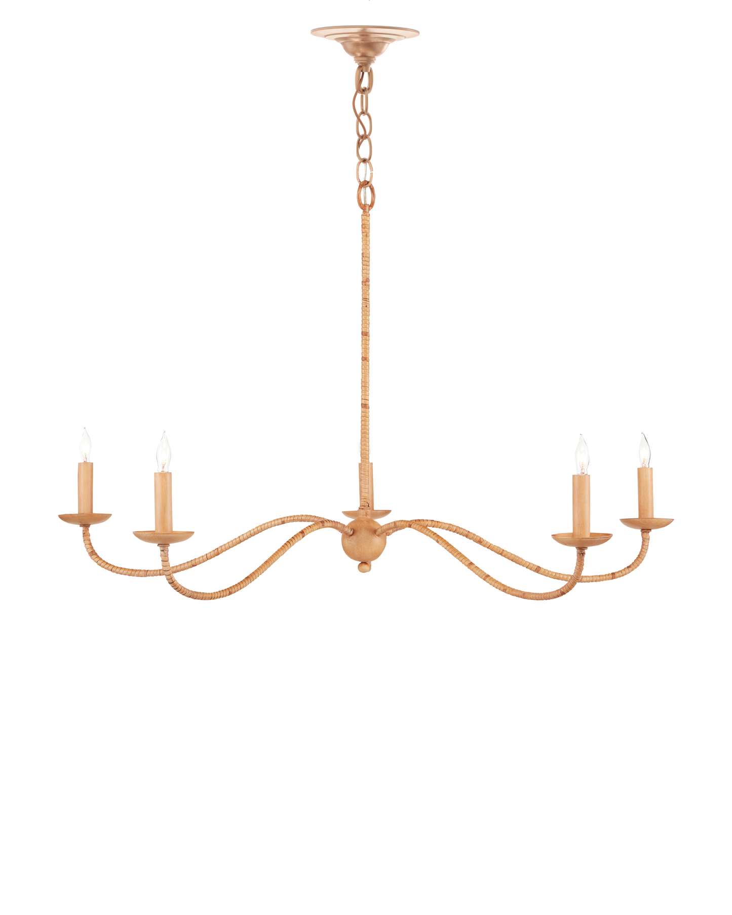 Saxon Small Tan Chandelier.