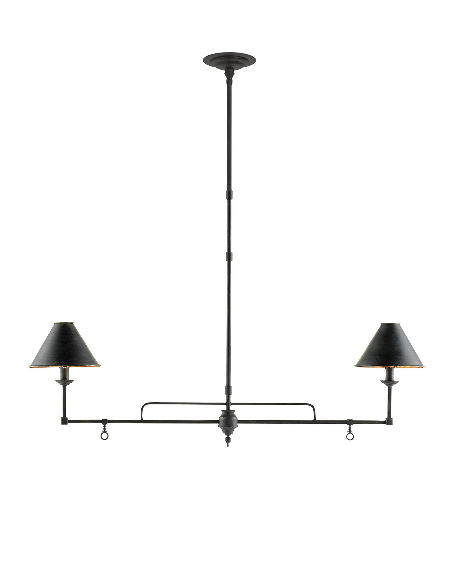Prosperity Black Rectangular Chandelier.