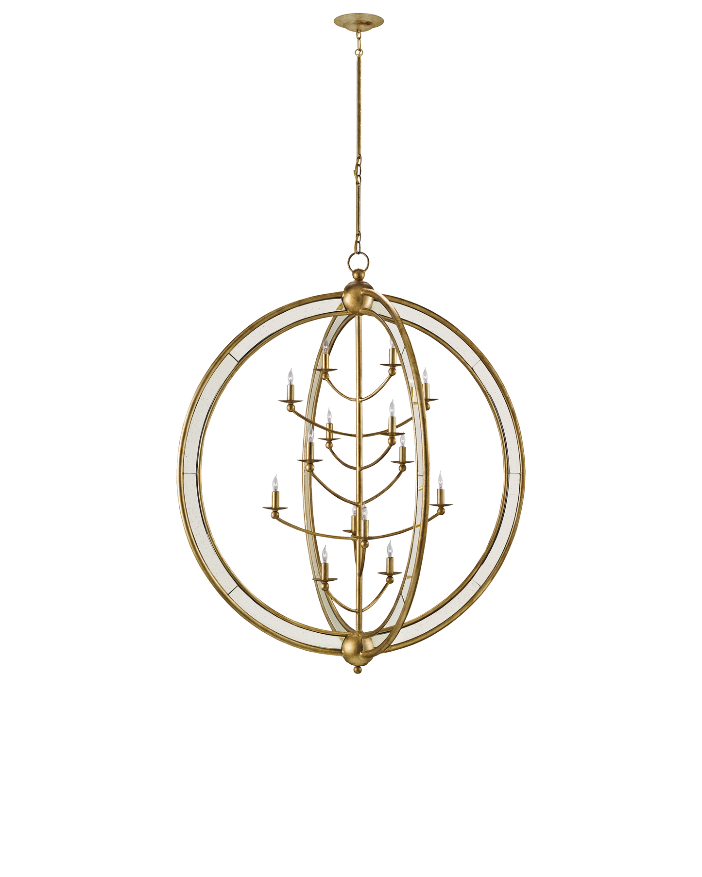 Aphrodite Gold Orb Chandelier.