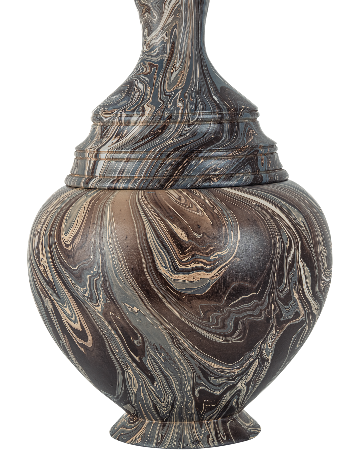 Marbleized Tall Turret Box.