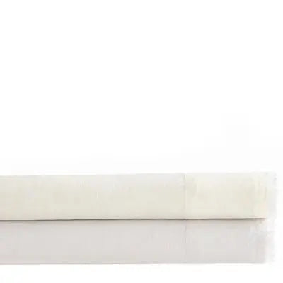 Faye Linen Dove White Duvet Cover - King.