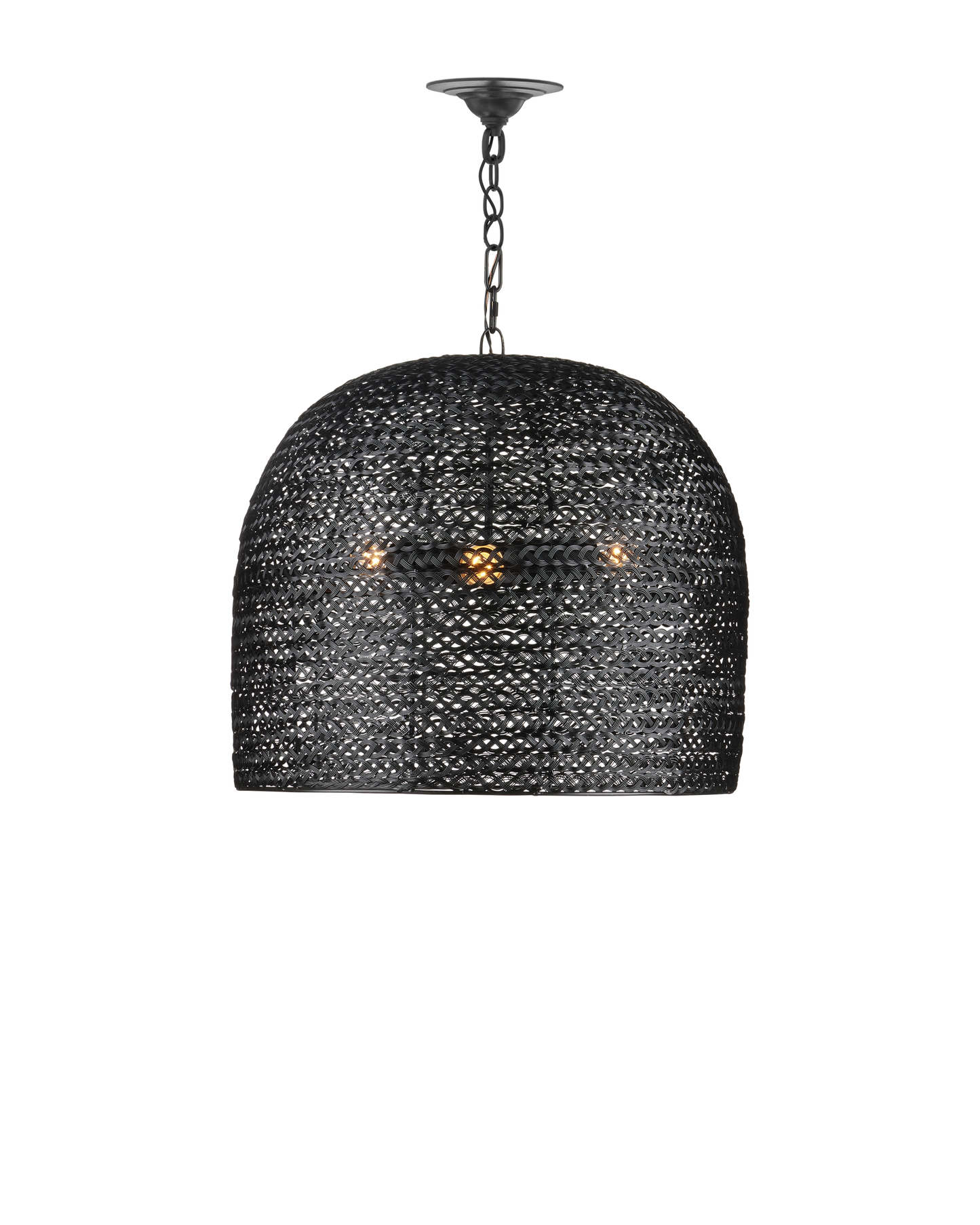 Piero Medium Black Chandelier.