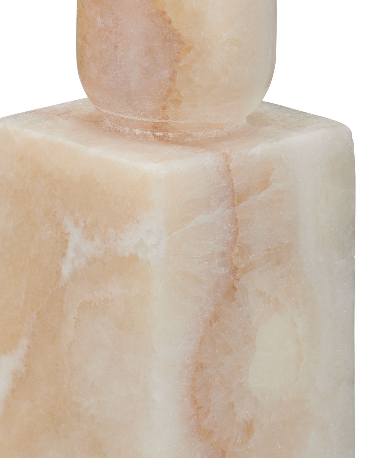 Lithos Ivory Candle Holder Set of 2.