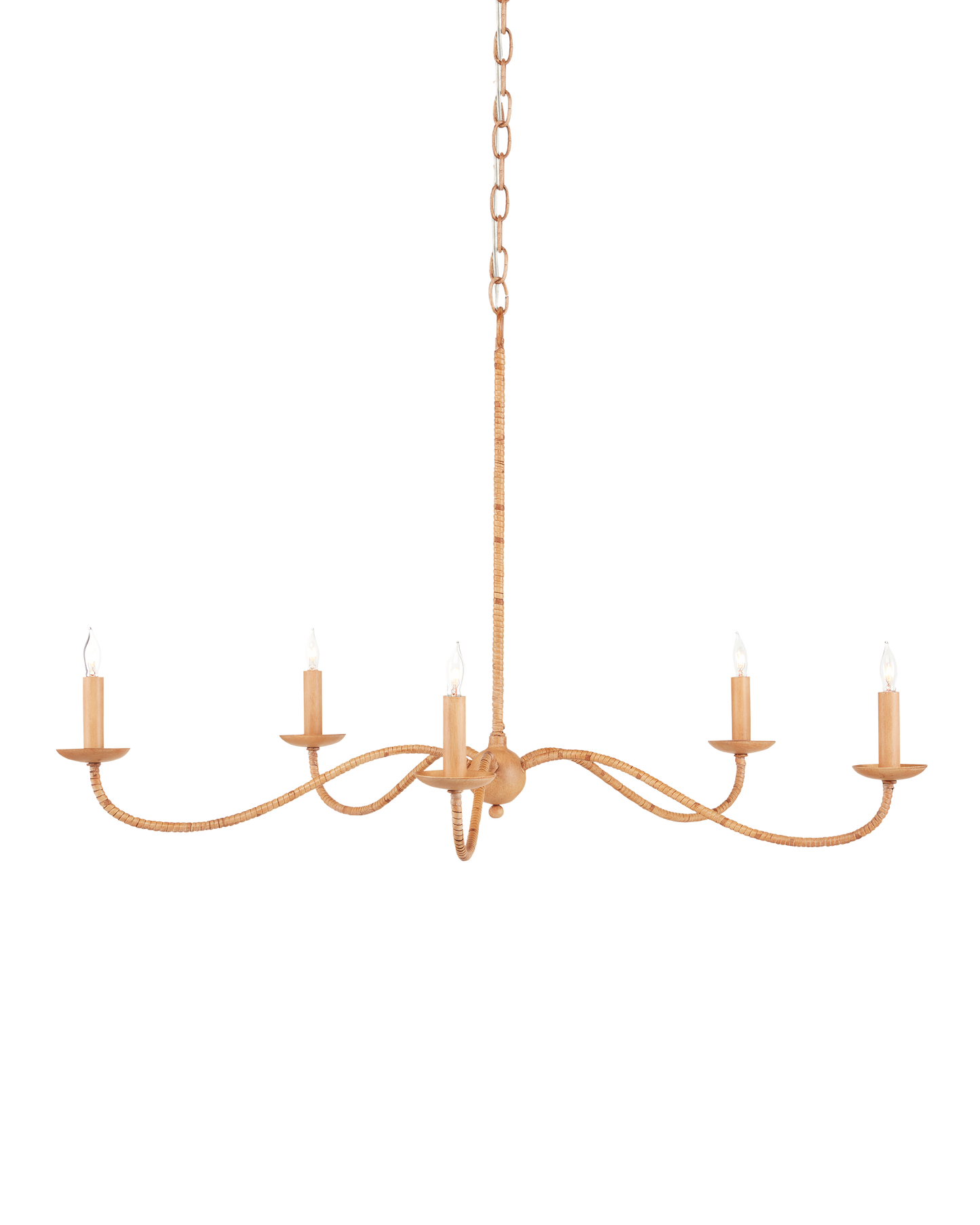 Saxon Small Tan Chandelier.