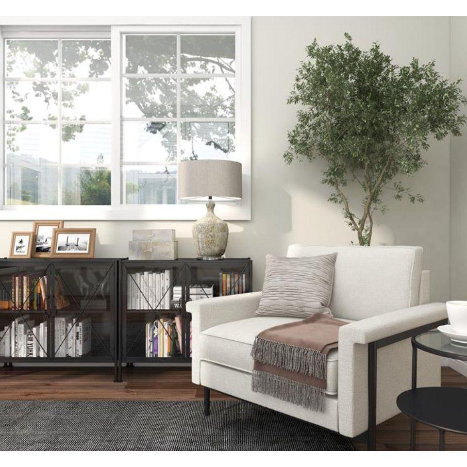 Gray Leather Handmade Box with Hinged Lid, Set of 2.