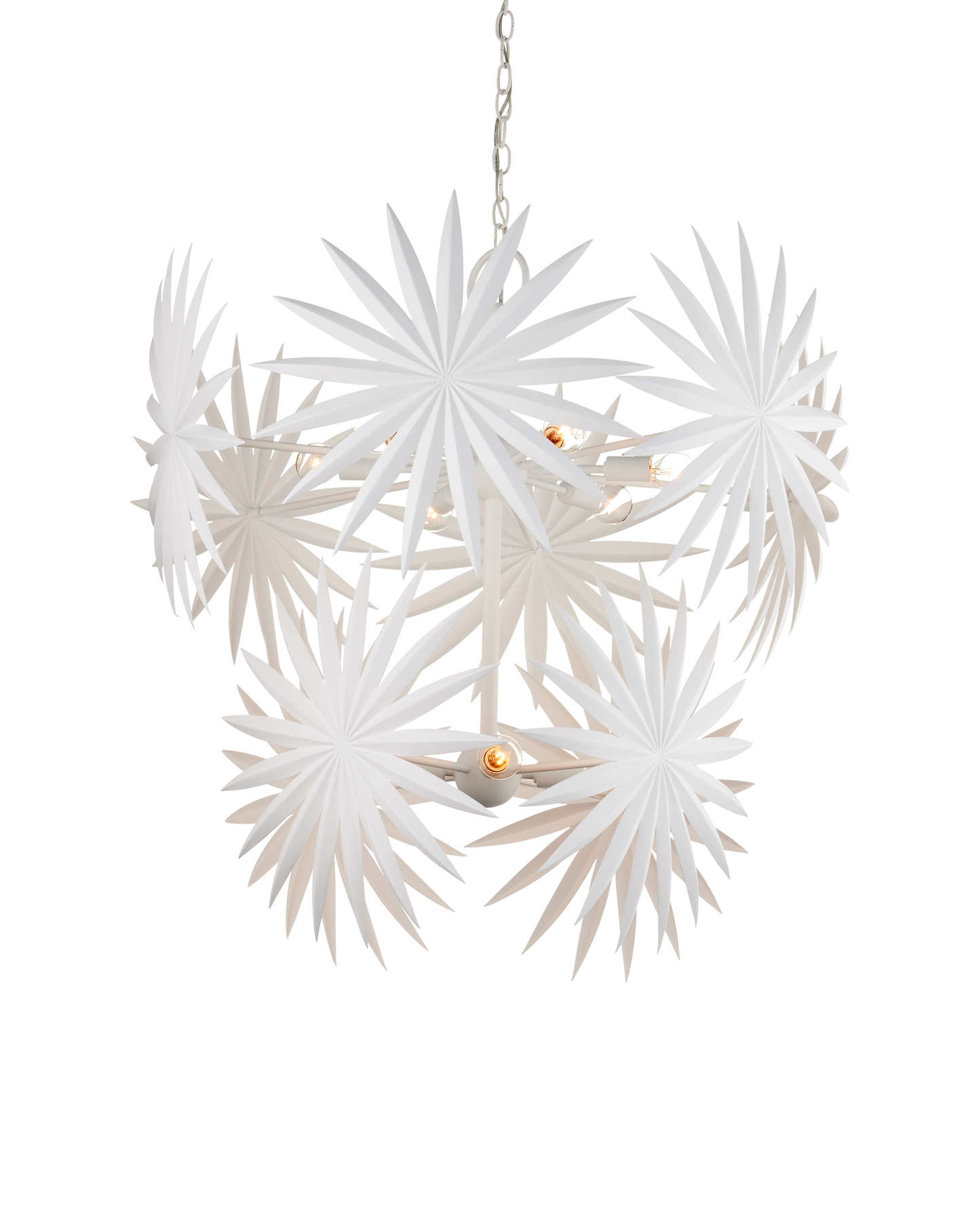 Bismarkia Medium White Chandelier.