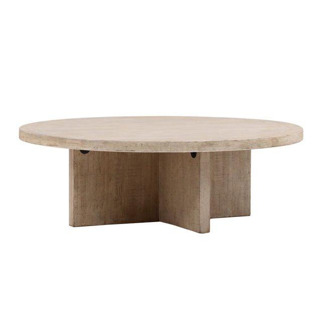 Harley Round Coffee Table Light Wash.