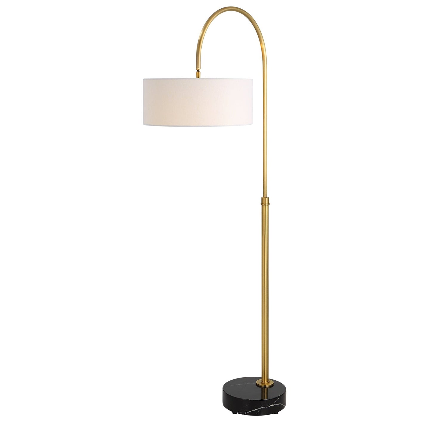 Huxford Brass Arch Floor Lamp.