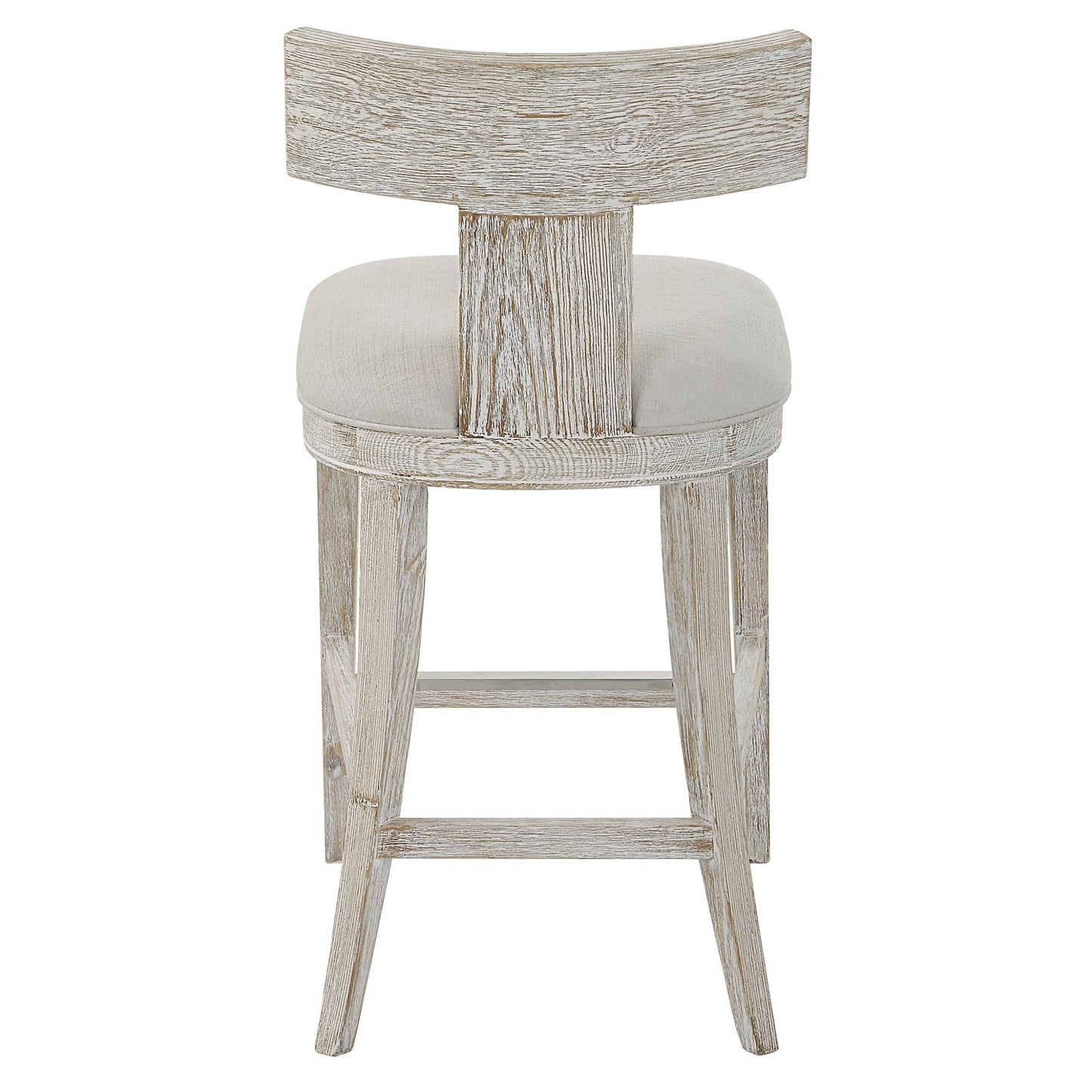 Idris White Counter Stool.