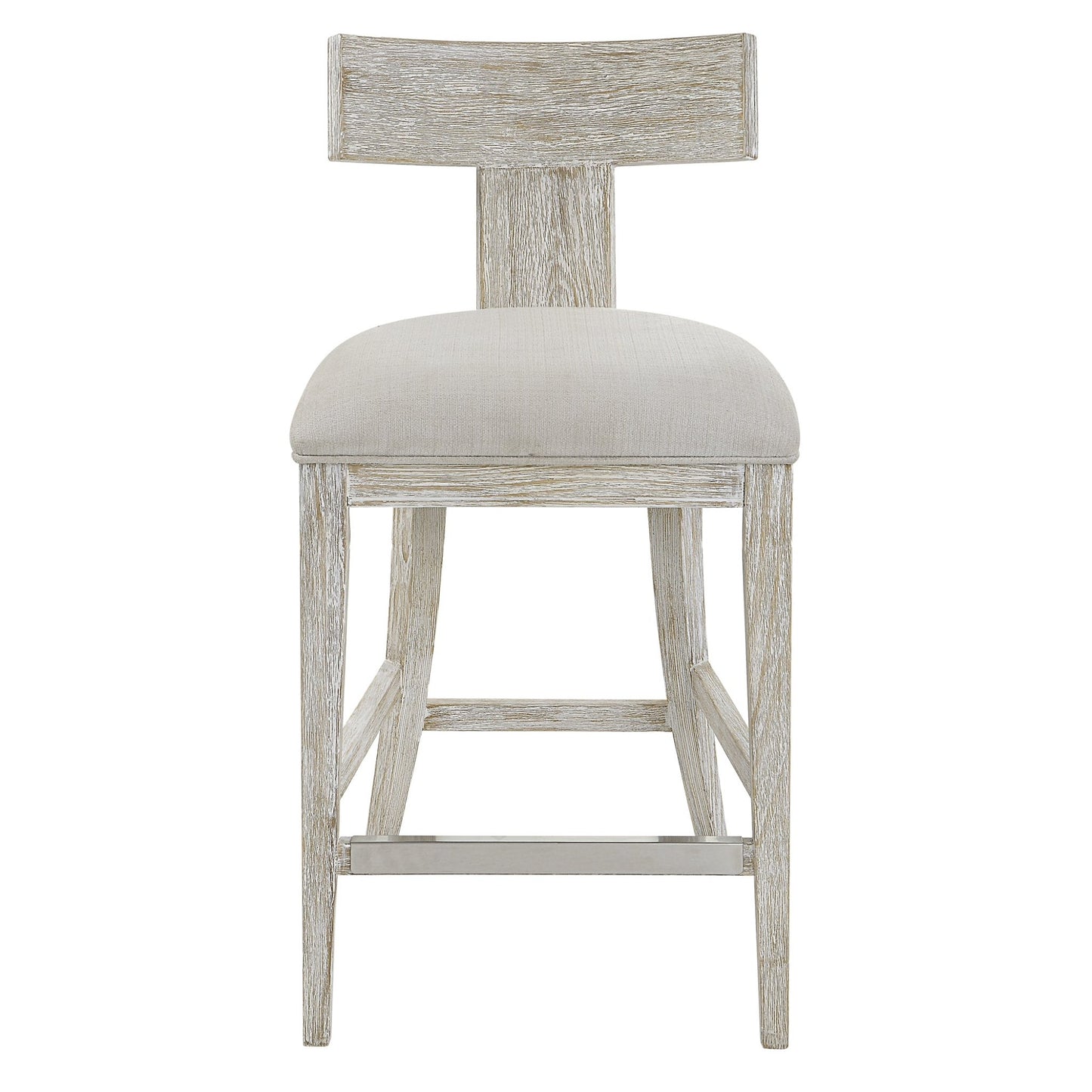 Idris White Counter Stool.