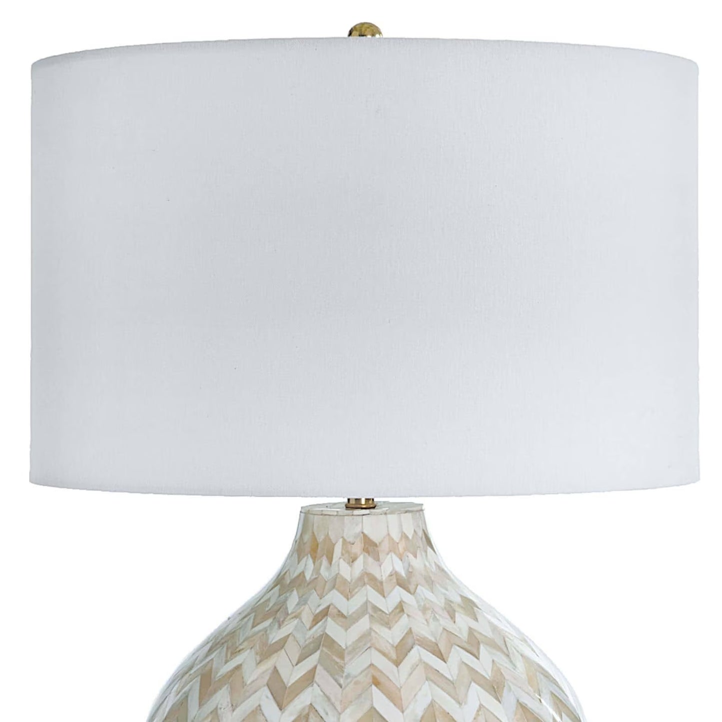 Chevron Bone Table Lamp (Natural).