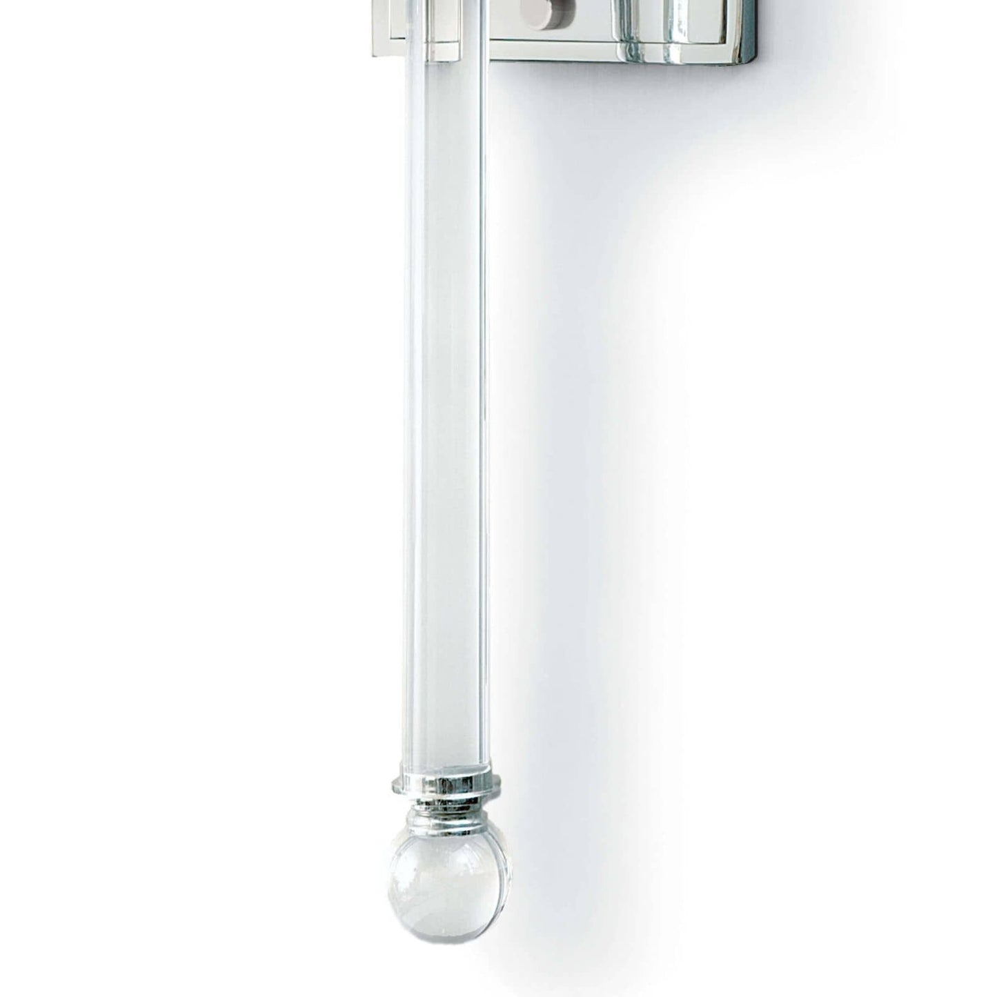 Crystal Tail Sconce (Polished Nickel).