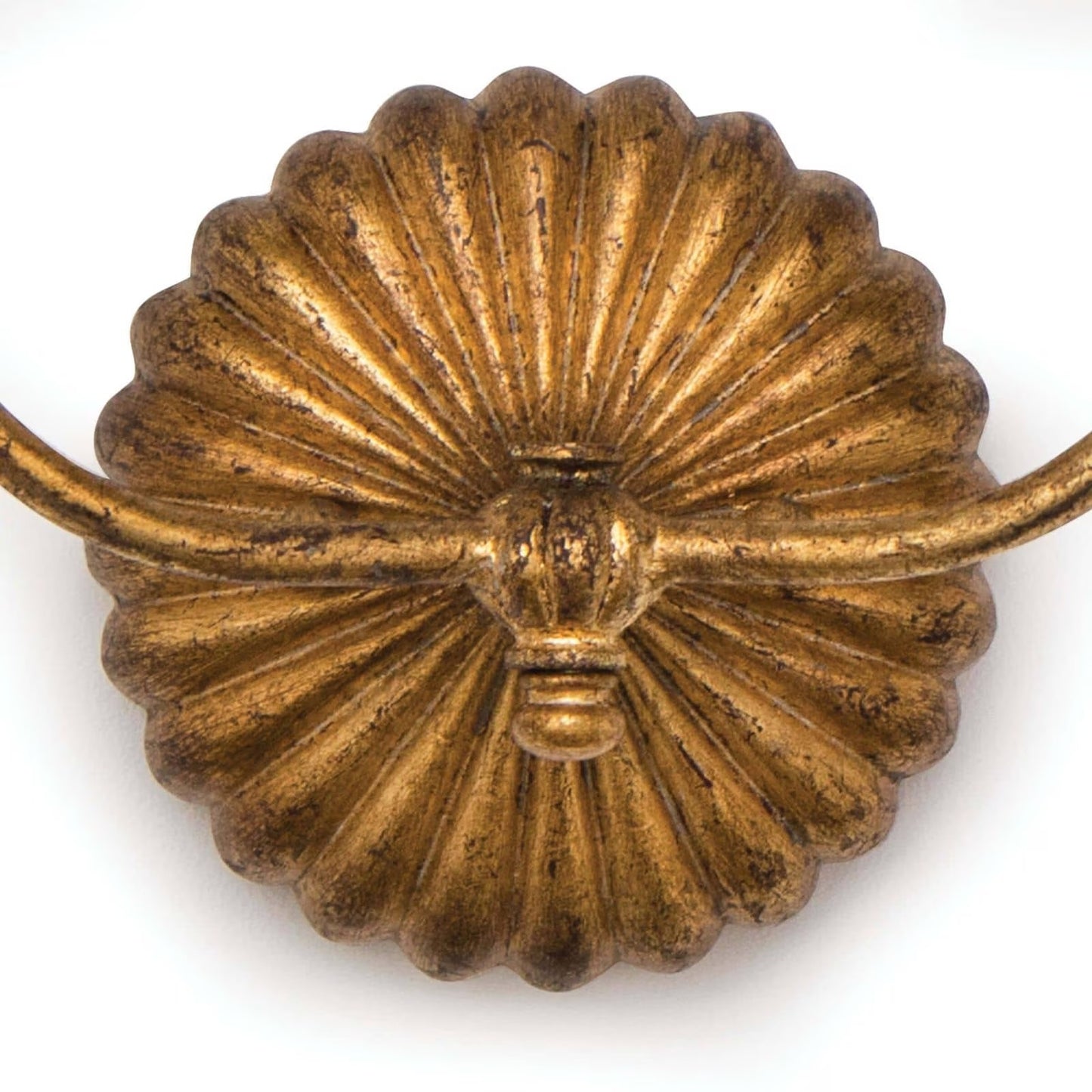 Clove Sconce Double (Antique Gold Leaf).
