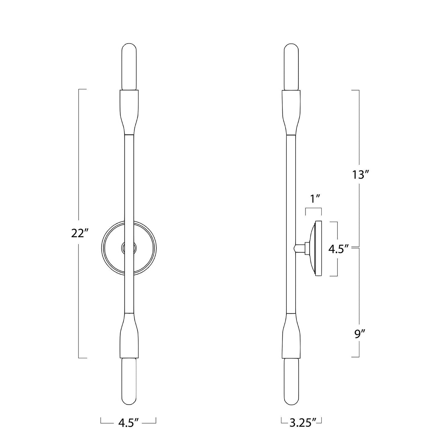 Cobra Sconce (Polished Nickel).