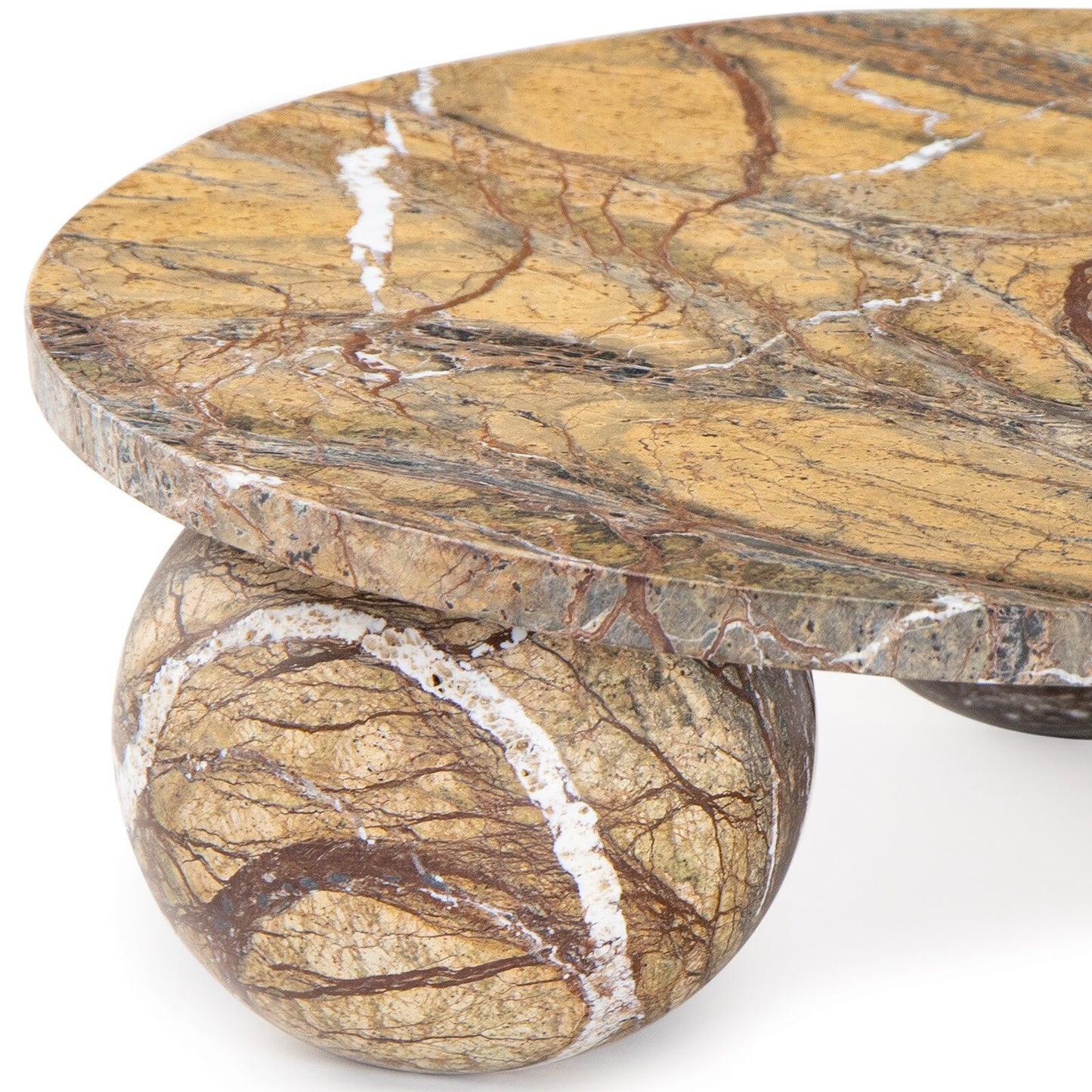 Marlow Marble Plate Large (Brown).