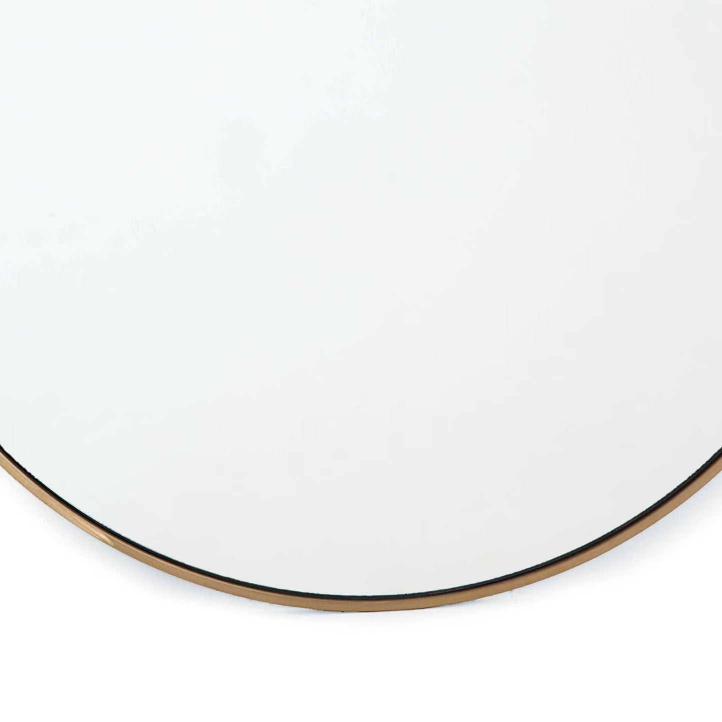 Hanging Circular Mirror (Natural Brass).