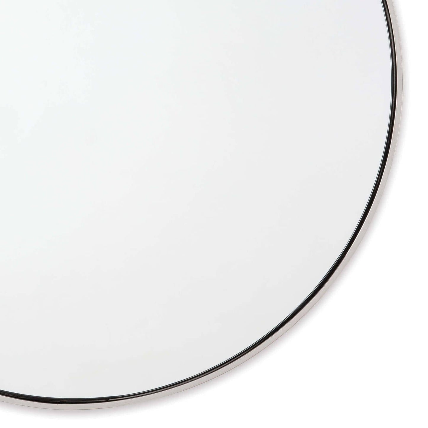 Hanging Circular Mirror (Polished Nickel).