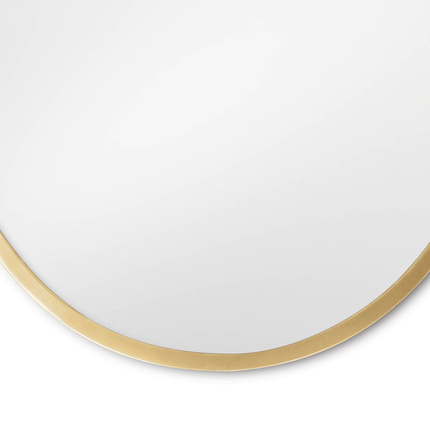 Crest Mirror (Natural Brass).