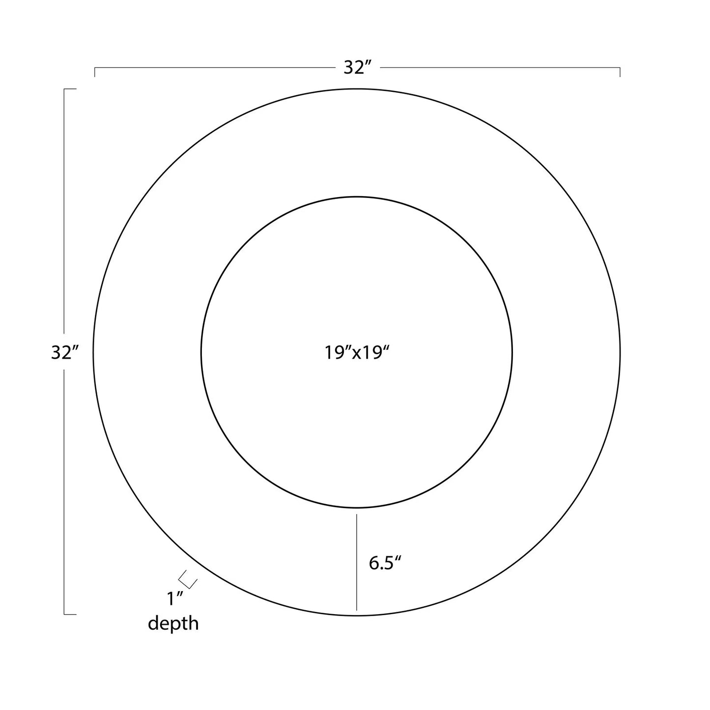 Mirabelle Bone Mirror.