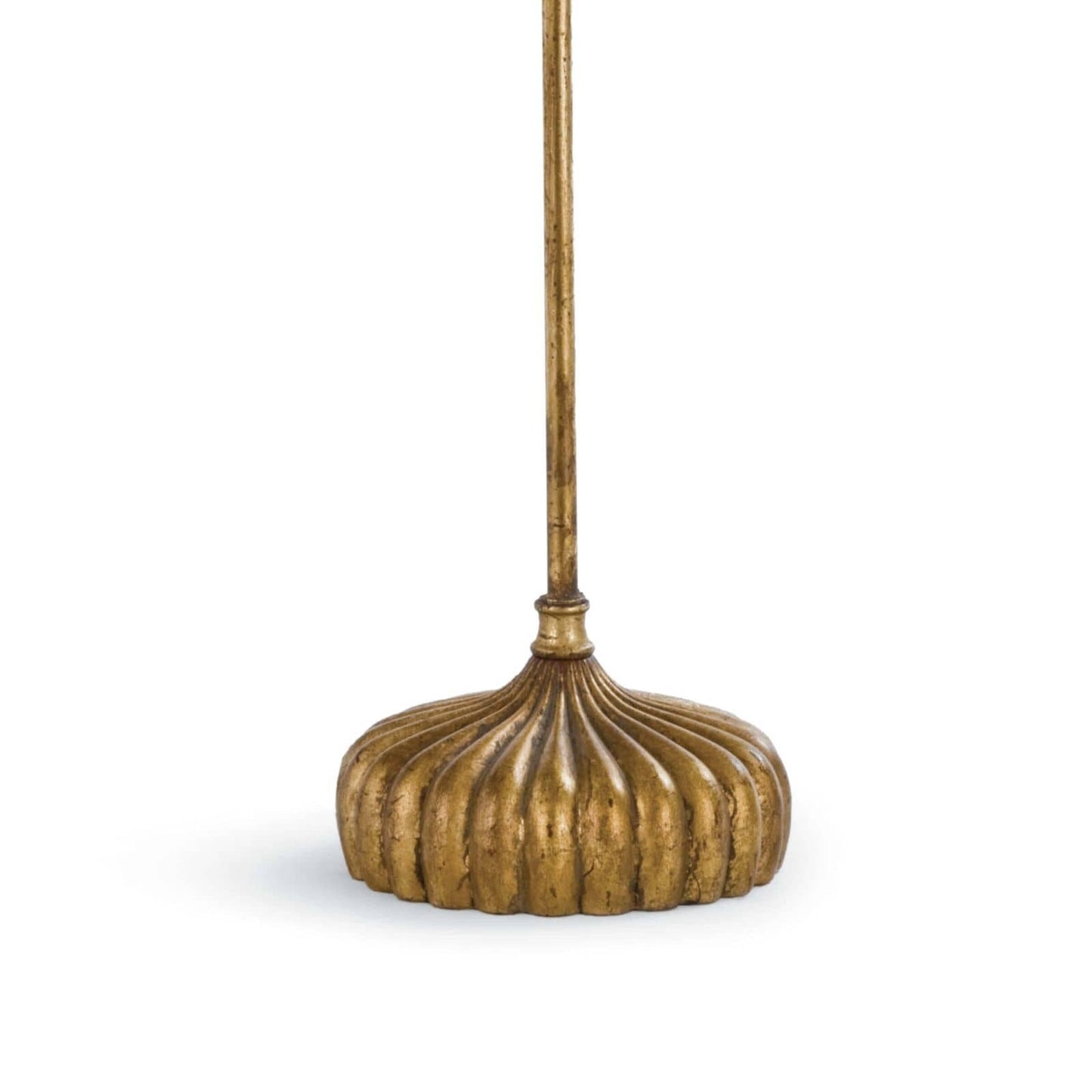Clove Stem Buffet Table Lamp With Black Shade.