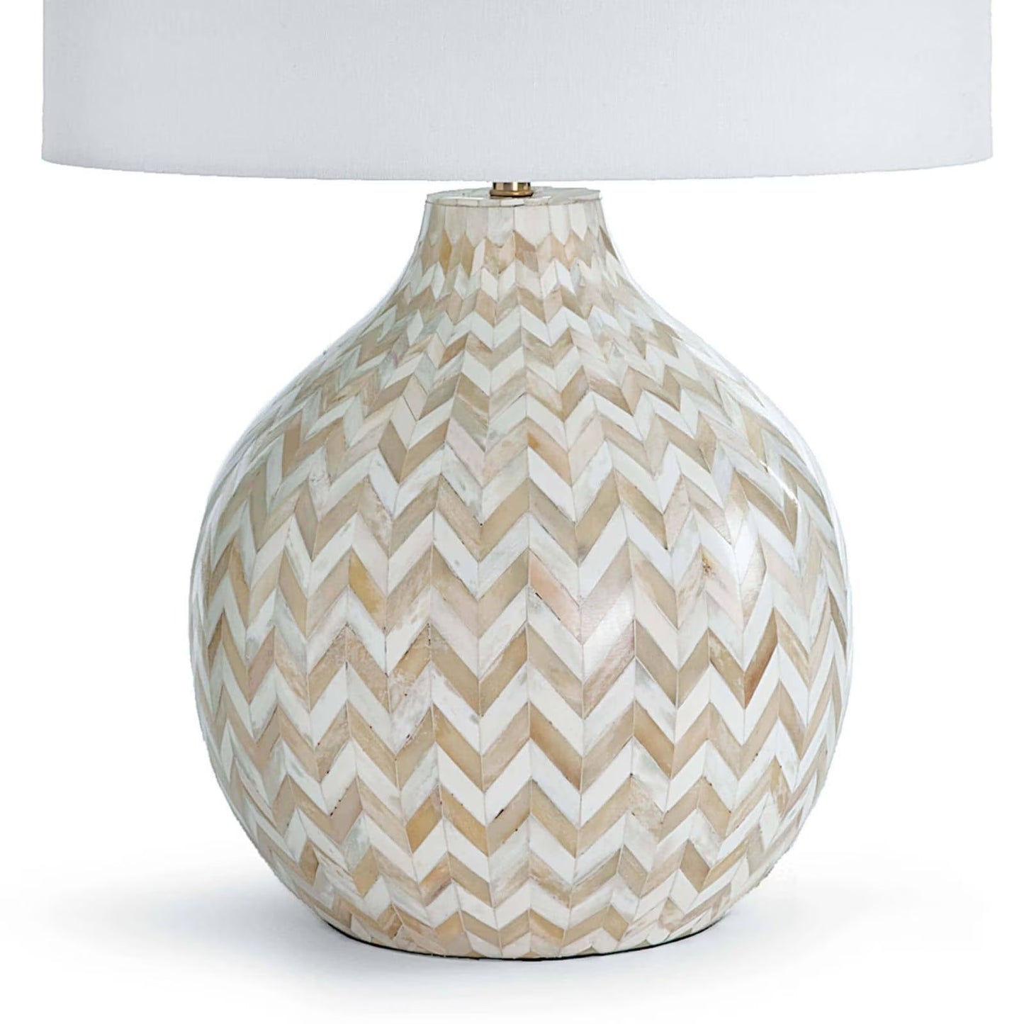 Chevron Bone Table Lamp (Natural).