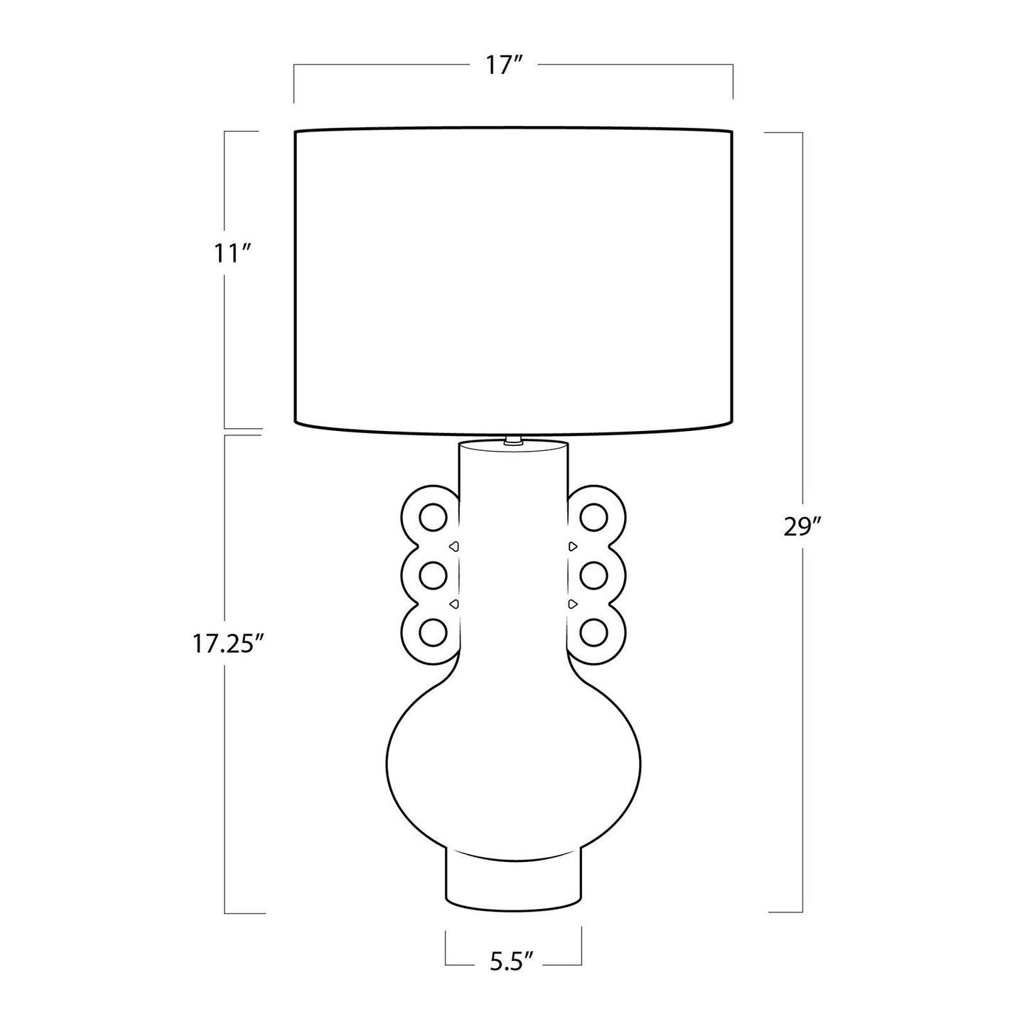 Chandra Metal Table Lamp.