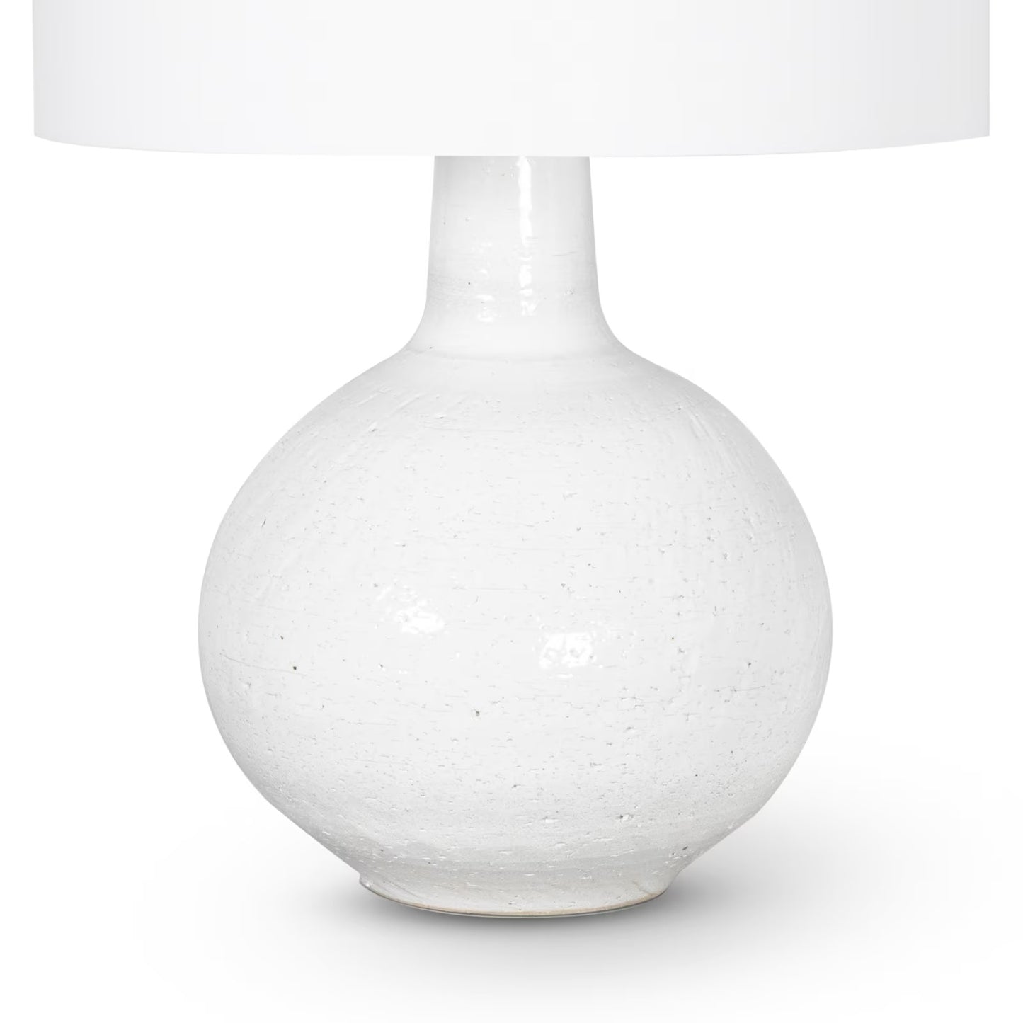 Clemente Ceramic Table Lamp (Earthenware White).