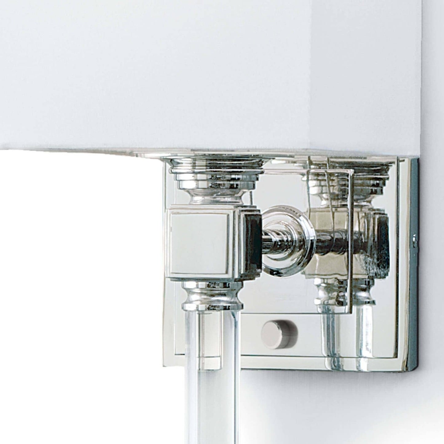 Crystal Tail Sconce (Polished Nickel).
