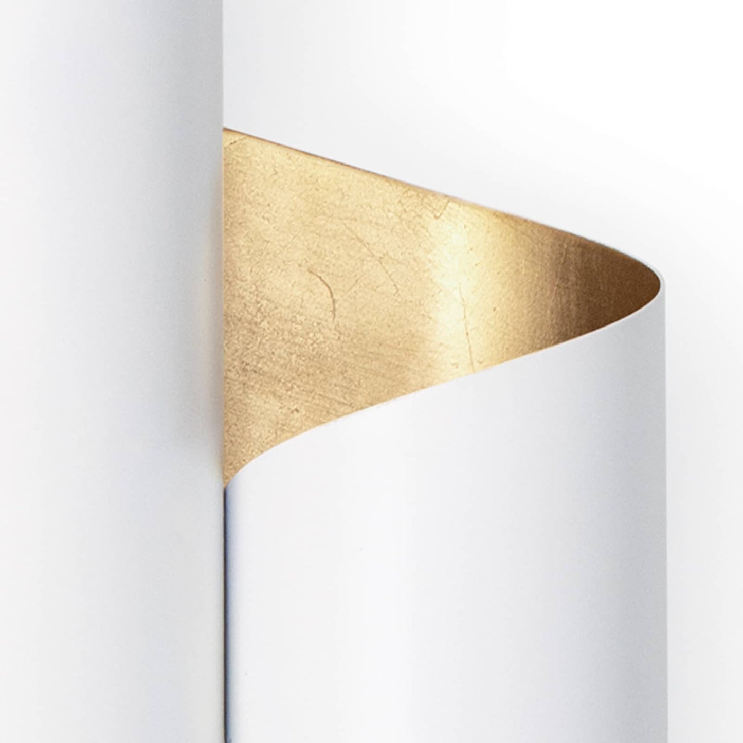 Folio Sconce (White and Gold).