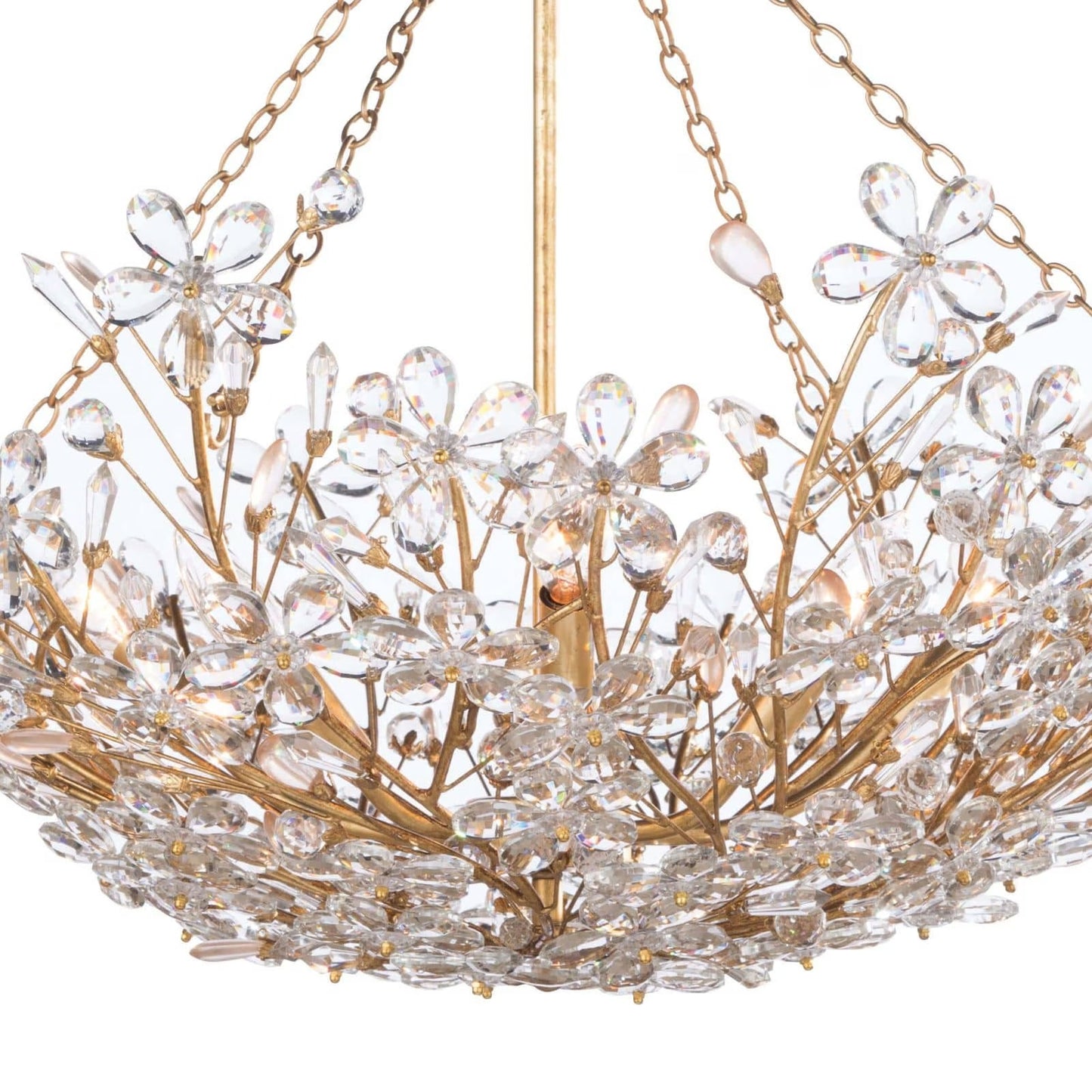 Cheshire Basin Chandelier (Gold Leaf).