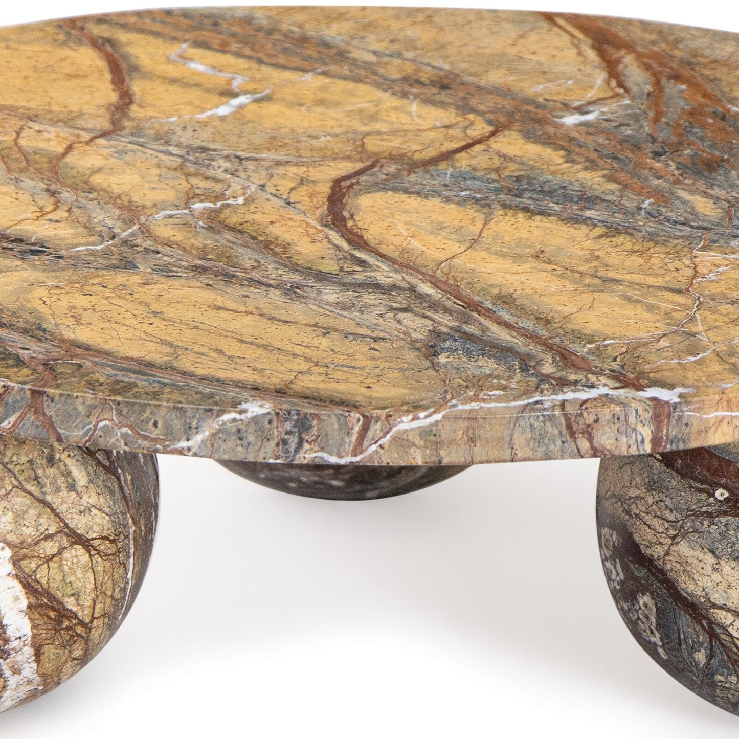 Marlow Marble Plate Large (Brown).