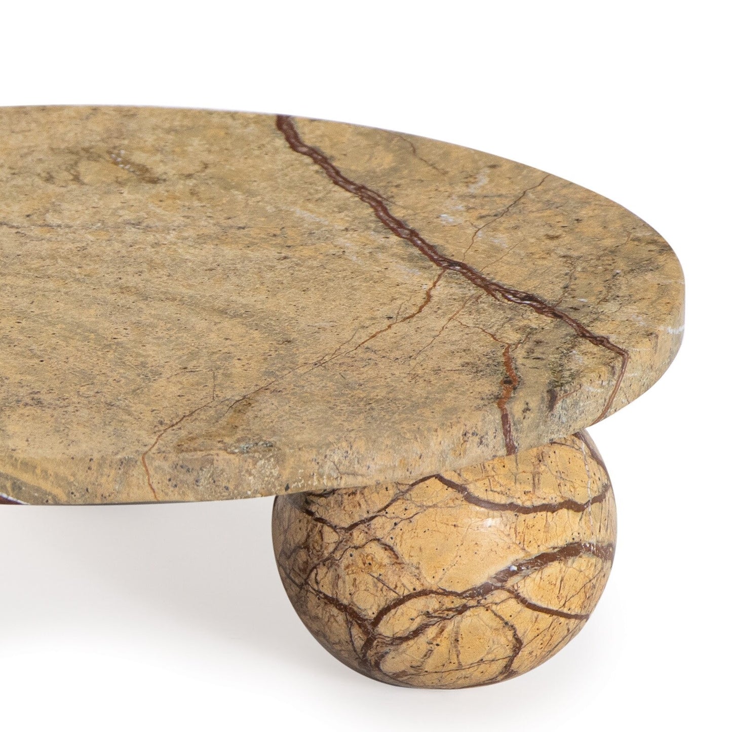 Marlow Marble Plate Small (Brown).