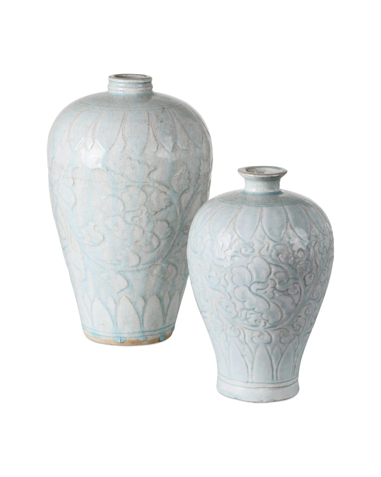 Nanjing Light Blue Vases Set of 2.